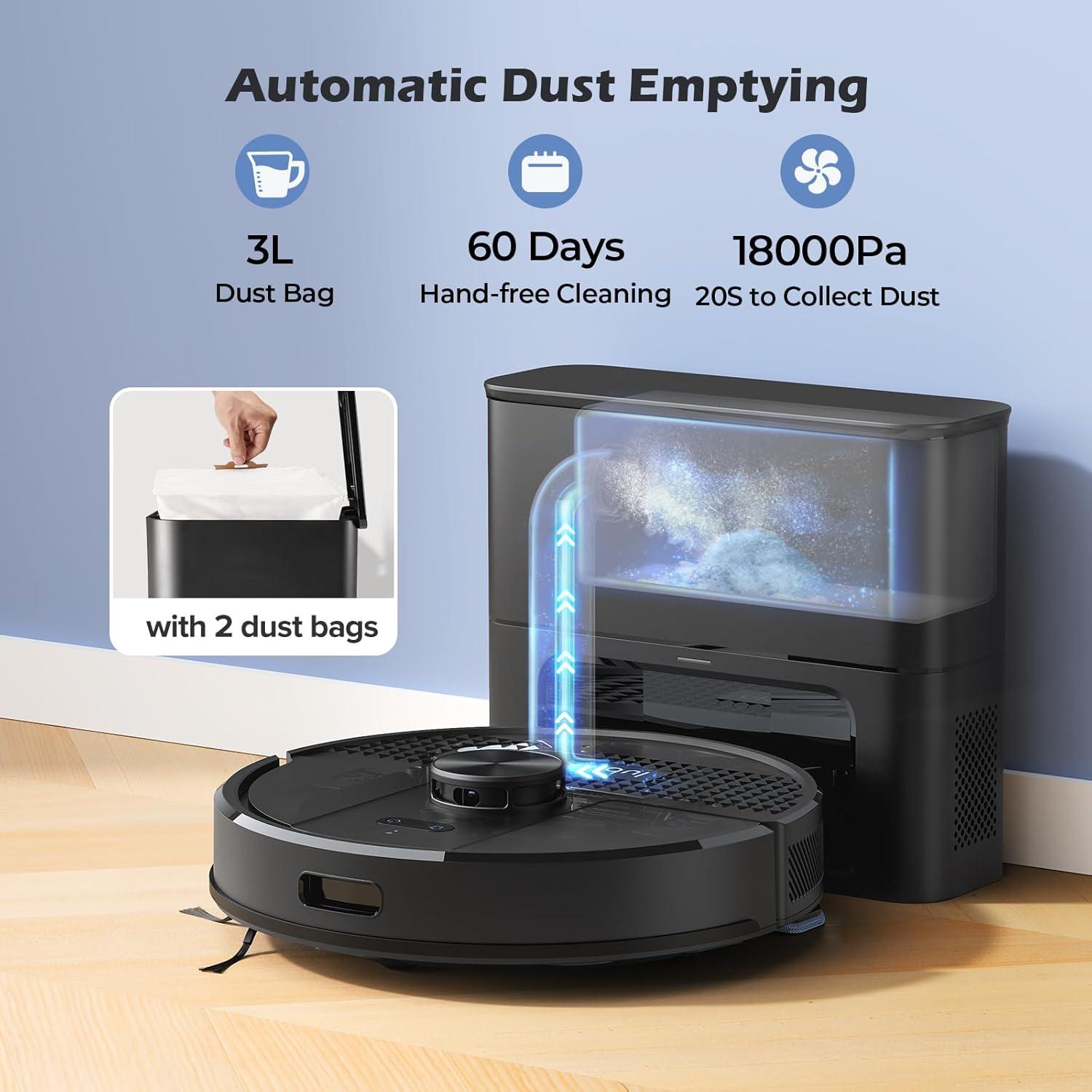 Aspiradora Robot Lubluelu SL68 Plus con Autovaciado 3L