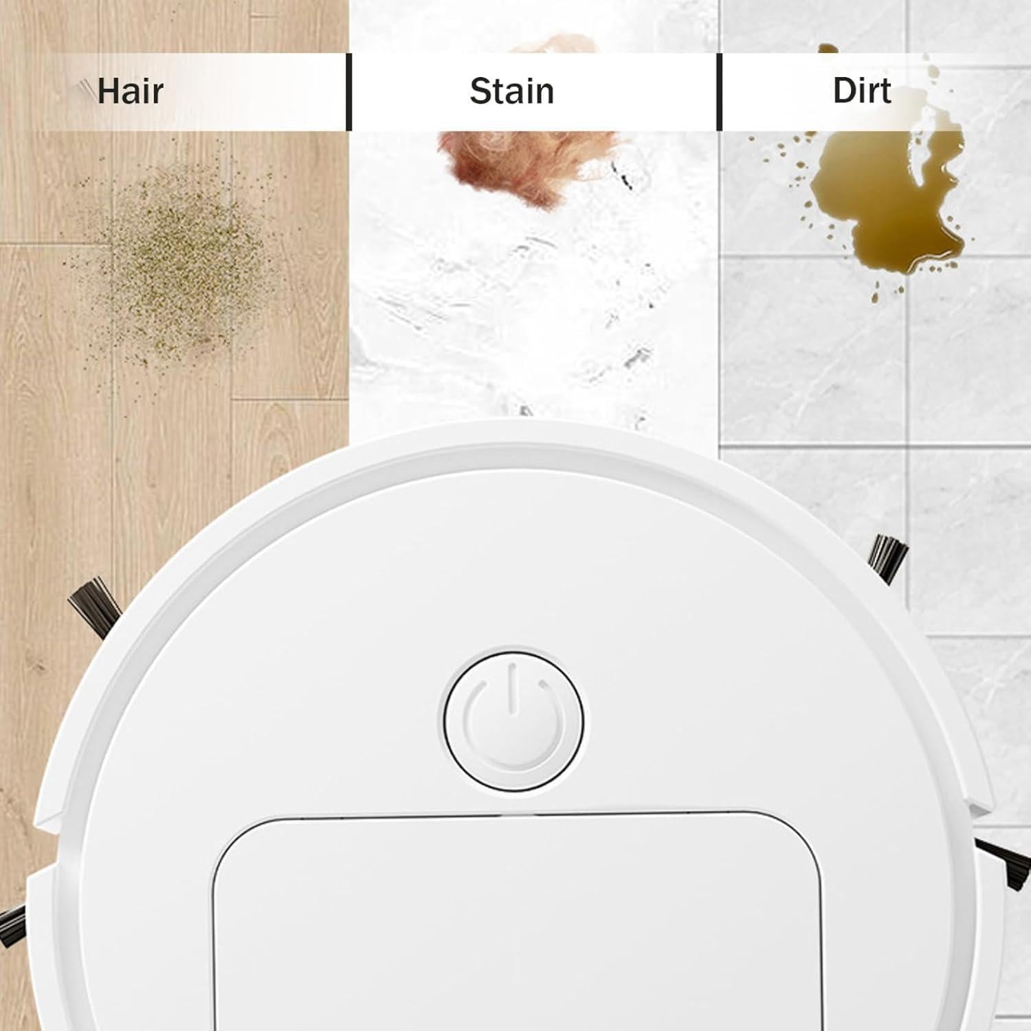 Aspiradora Robot 2 en 1 Genérico LC016, Mopa Inalámbrica, Blanco