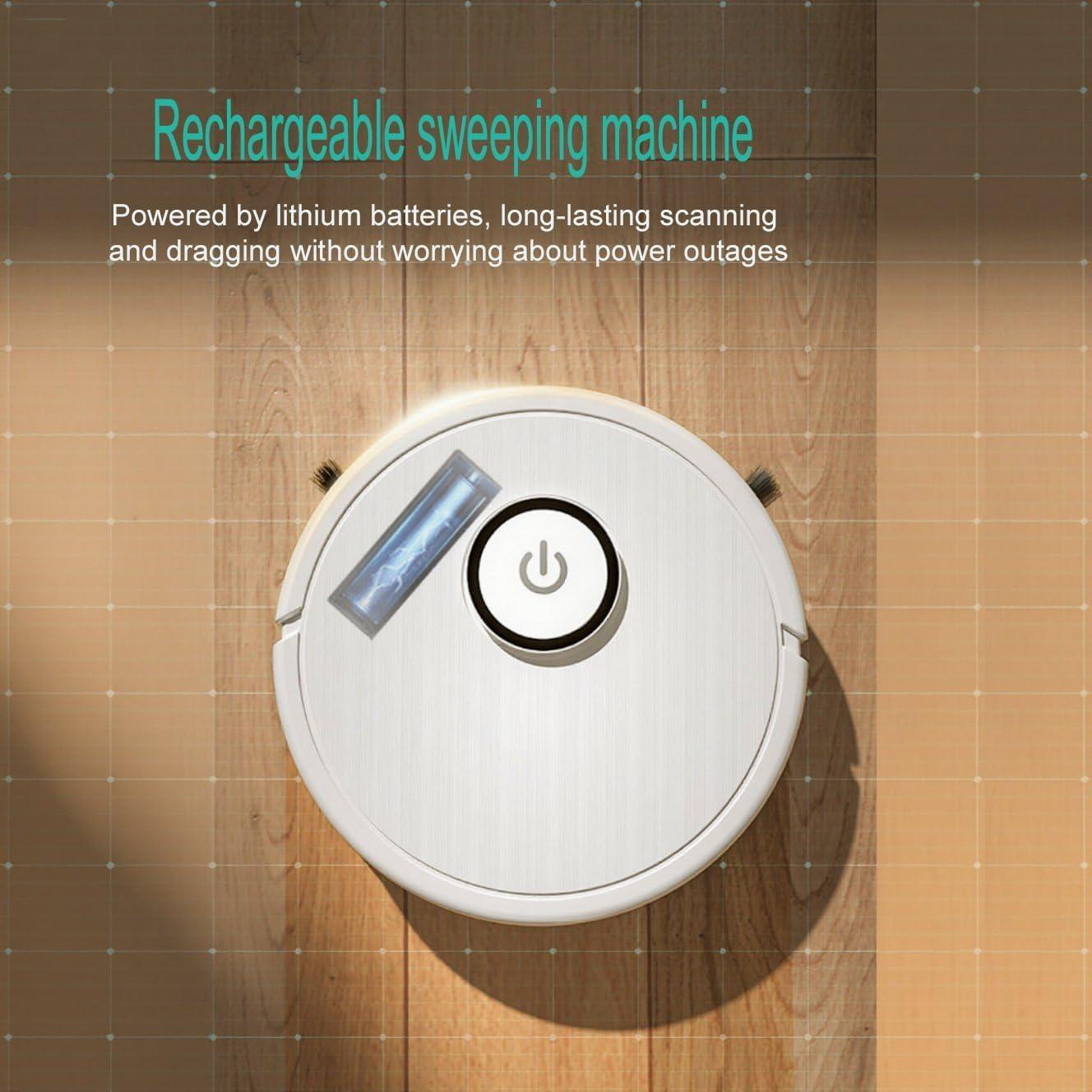 Aspiradora Robot 2 en 1 Genérico LC016, Mopa Inalámbrica, Blanco