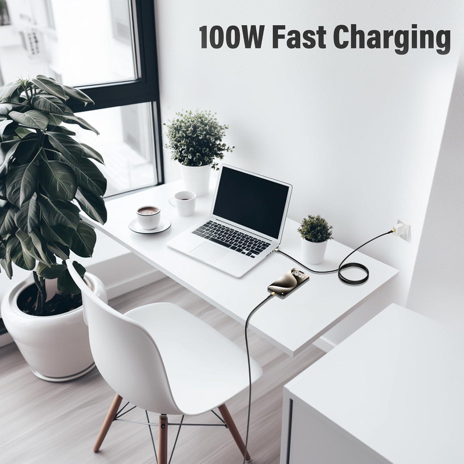 Cable USB C a USB C 100W 4.57m Mygatti Carga Rápida