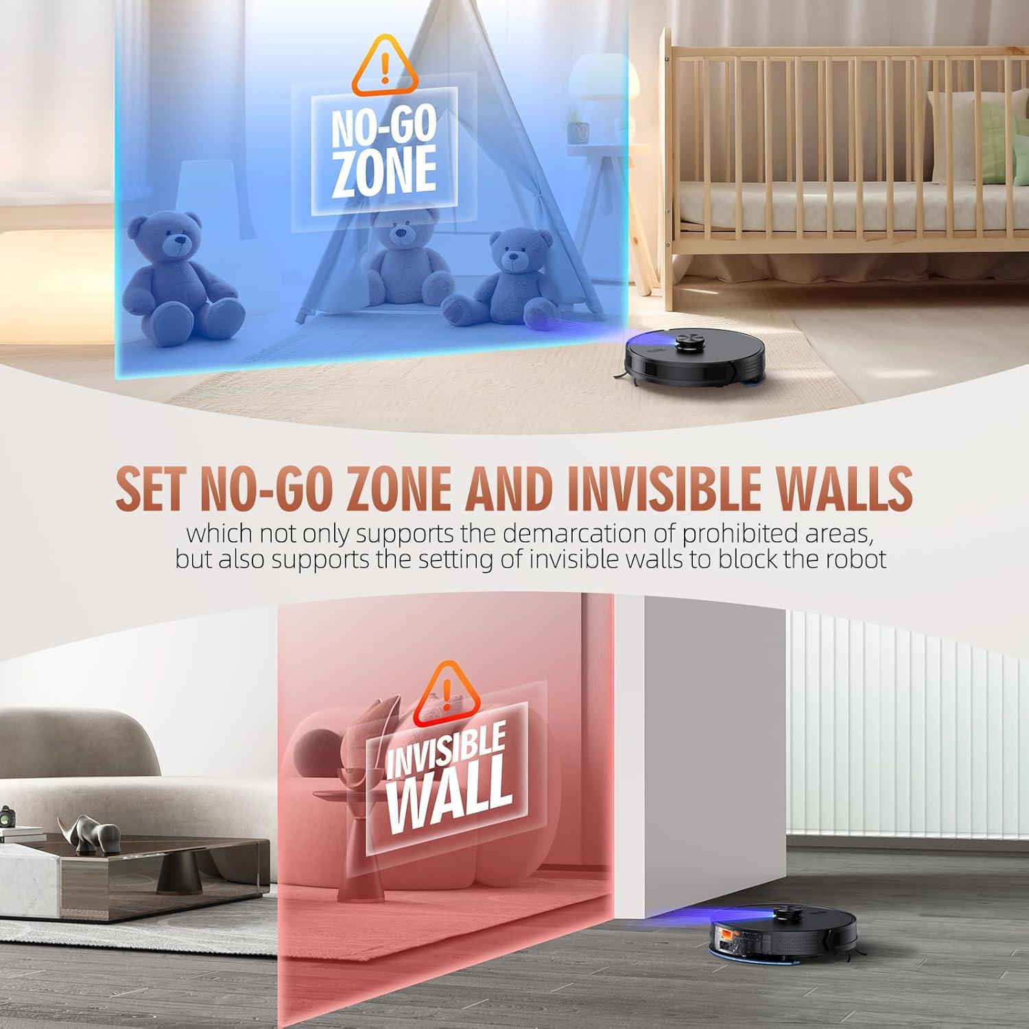 Robot Aspirador Loorow AT800 3 en 1 con Autovaciado 4500Pa