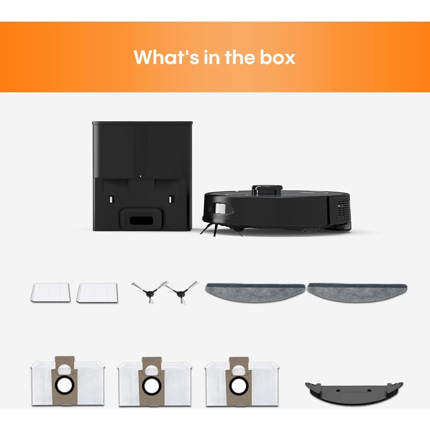 Aspiradora Robótica AZQQ S6 Pro 5000Pa Auto-Desvaciante