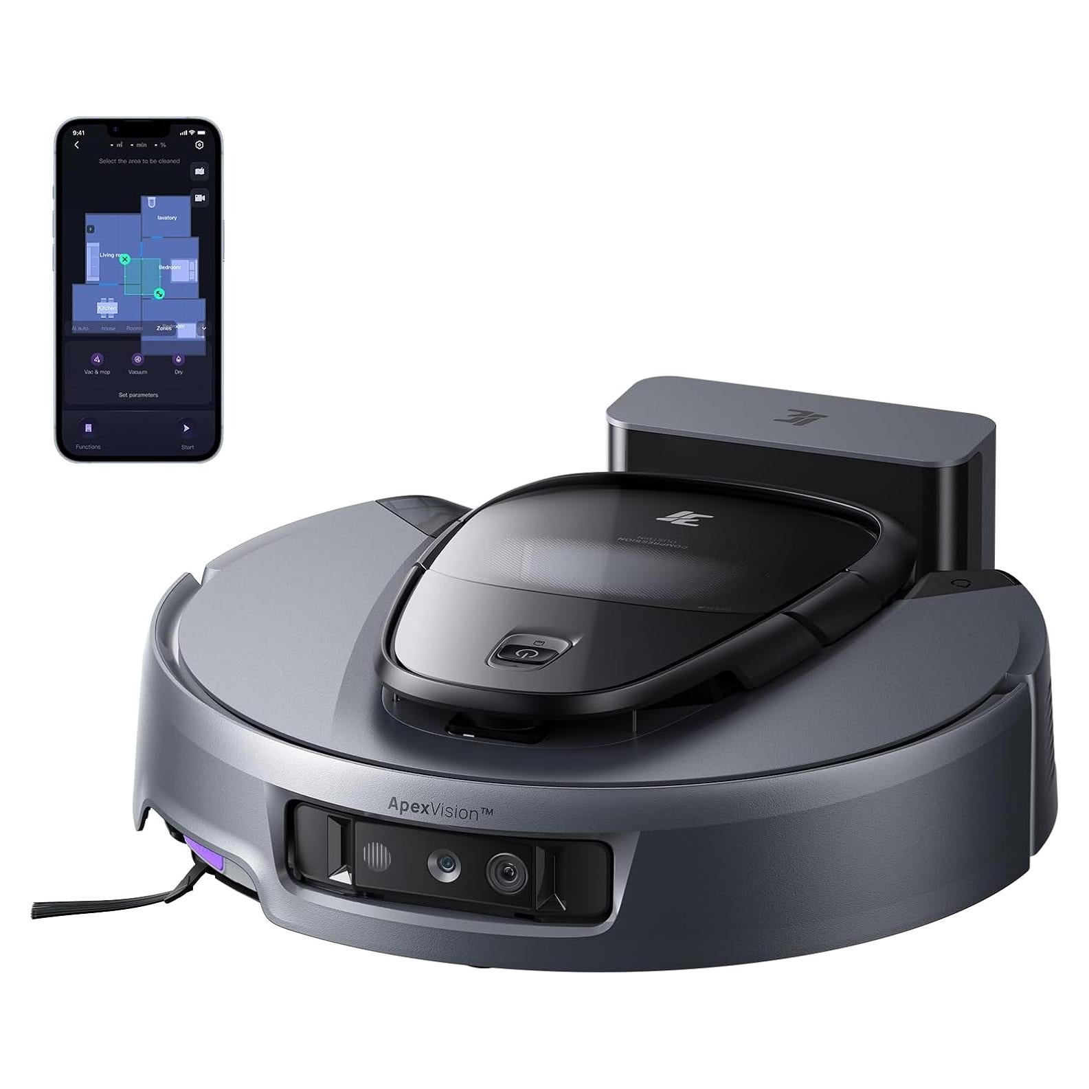 Aspiradora Robótica 3i G10+ con Mopa, 18000 Pa, Navegación LiDAR