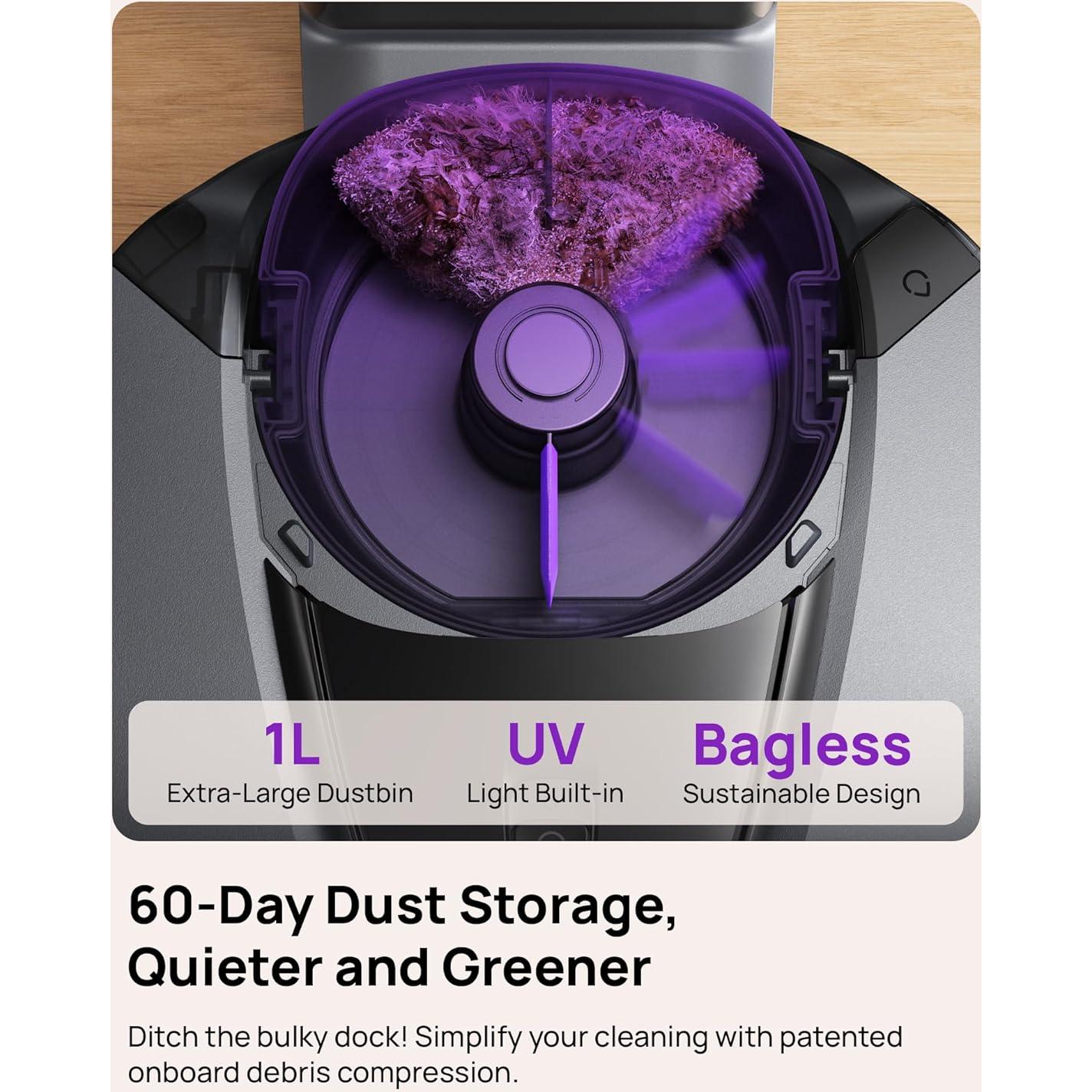 Aspiradora Robótica 3i G10+ con Mopa, 18000 Pa, Navegación LiDAR