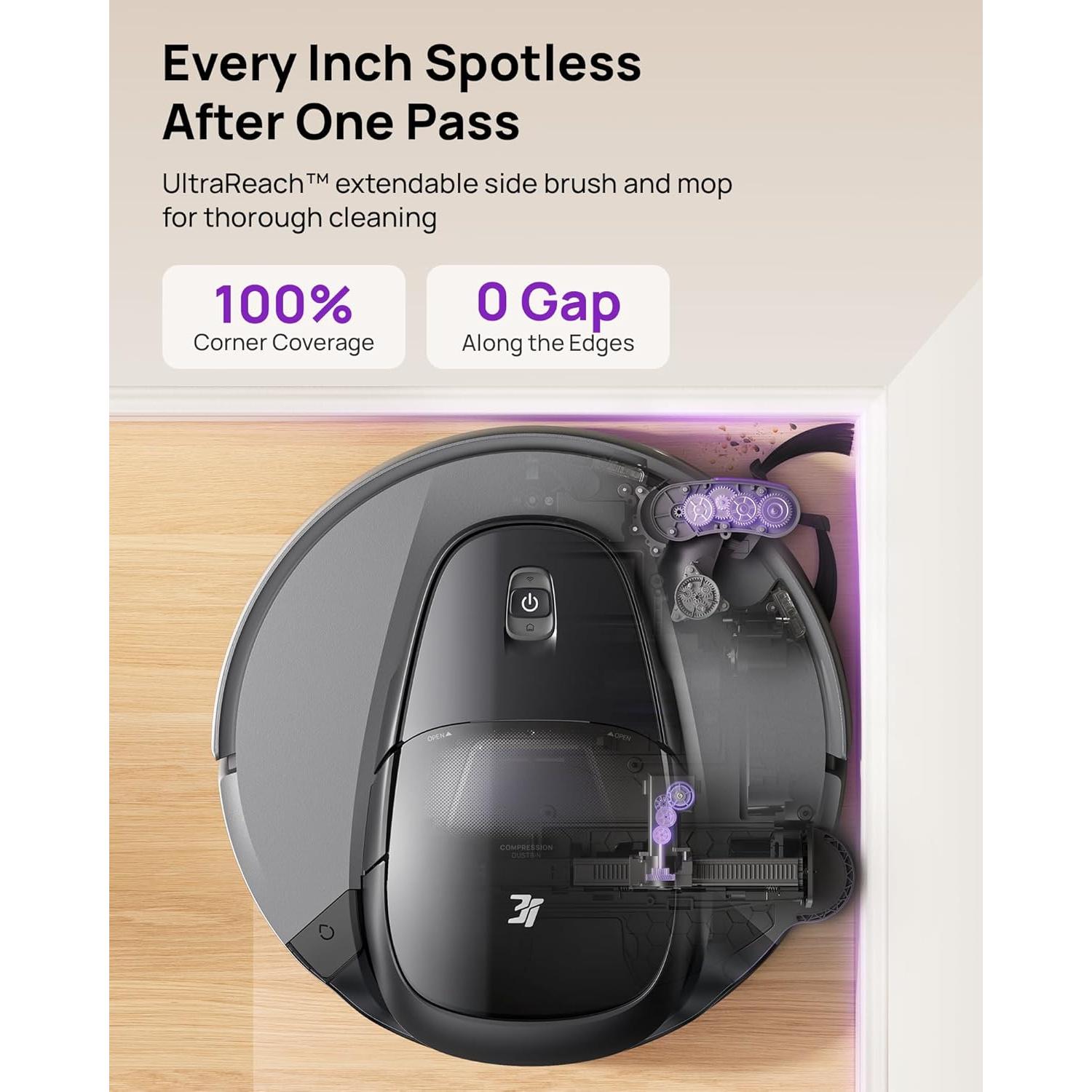 Aspiradora Robótica 3i G10+ con Mopa, 18000 Pa, Navegación LiDAR