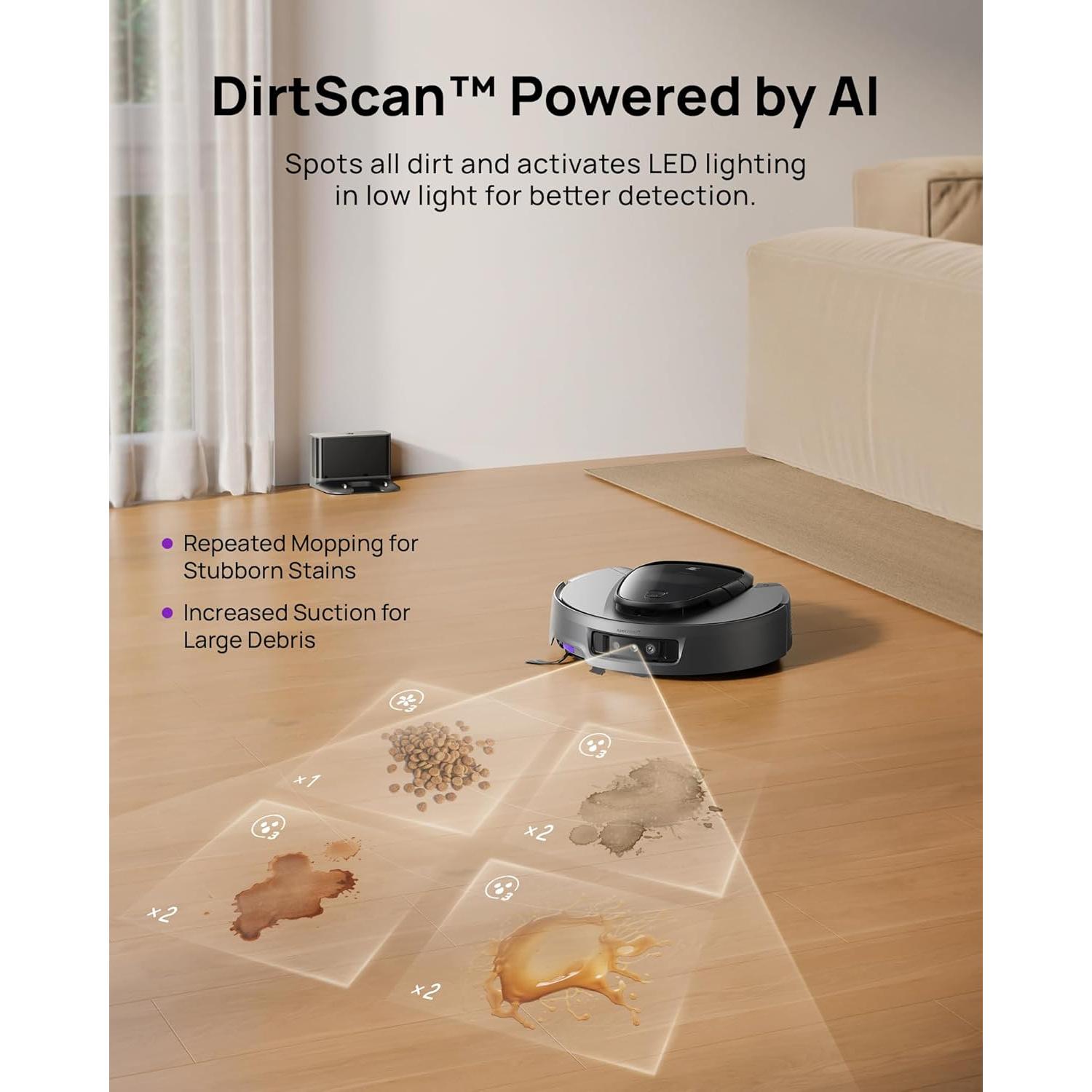 Aspiradora Robótica 3i G10+ con Mopa, 18000 Pa, Navegación LiDAR