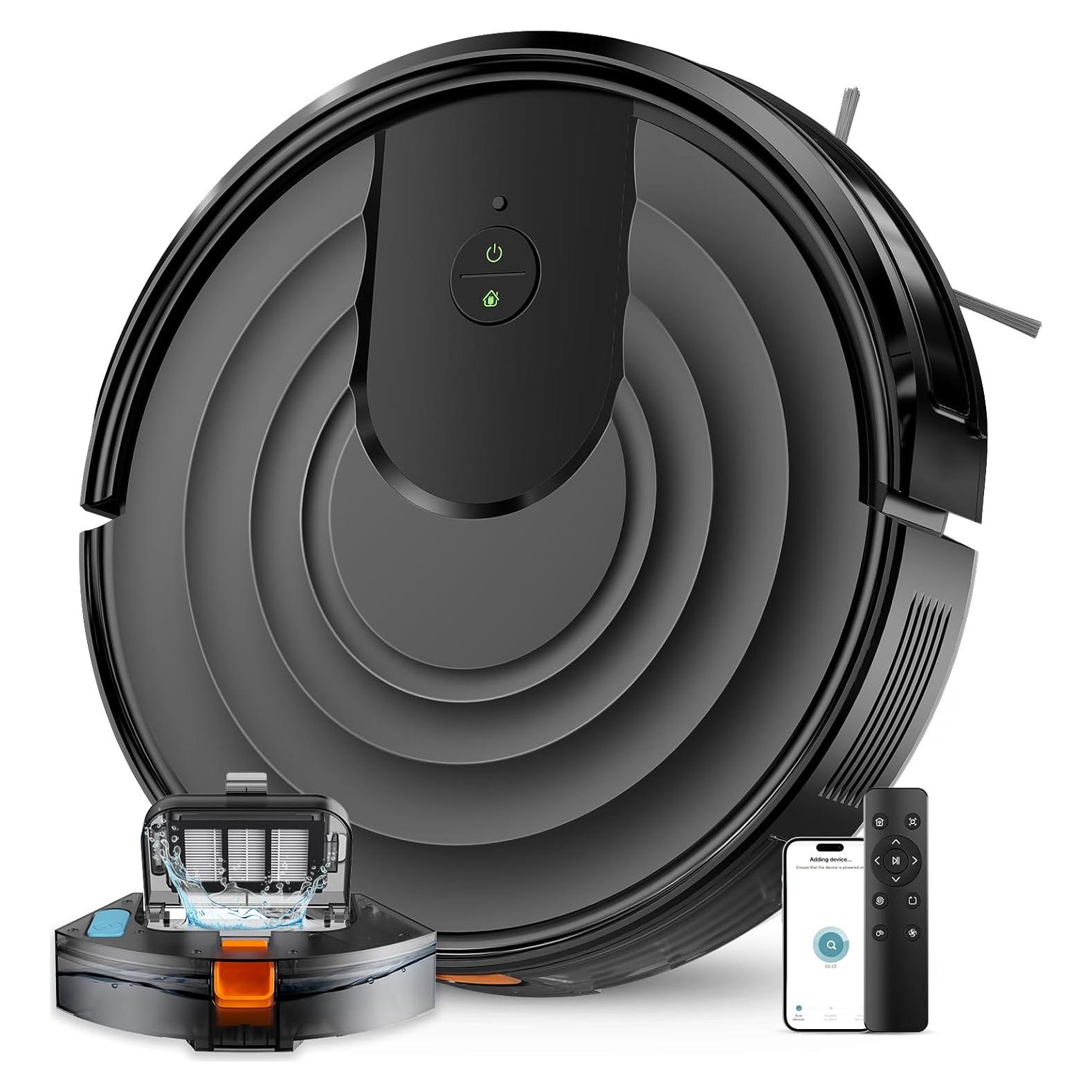 Aspiradora Robótica MBYULO R101X0 5000Pa 130 Min Carga Automática