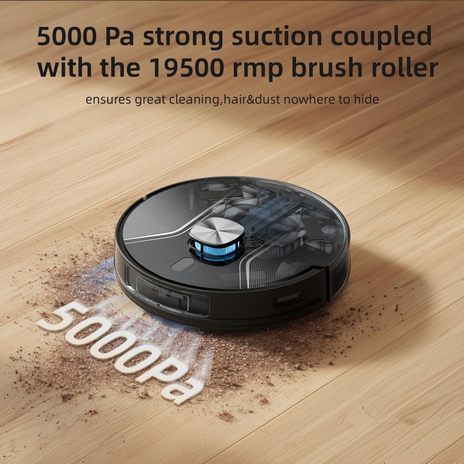 Aspiradora Robot Trapeador Bodenbot K80L, Navegación LiDAR, 5000Pa