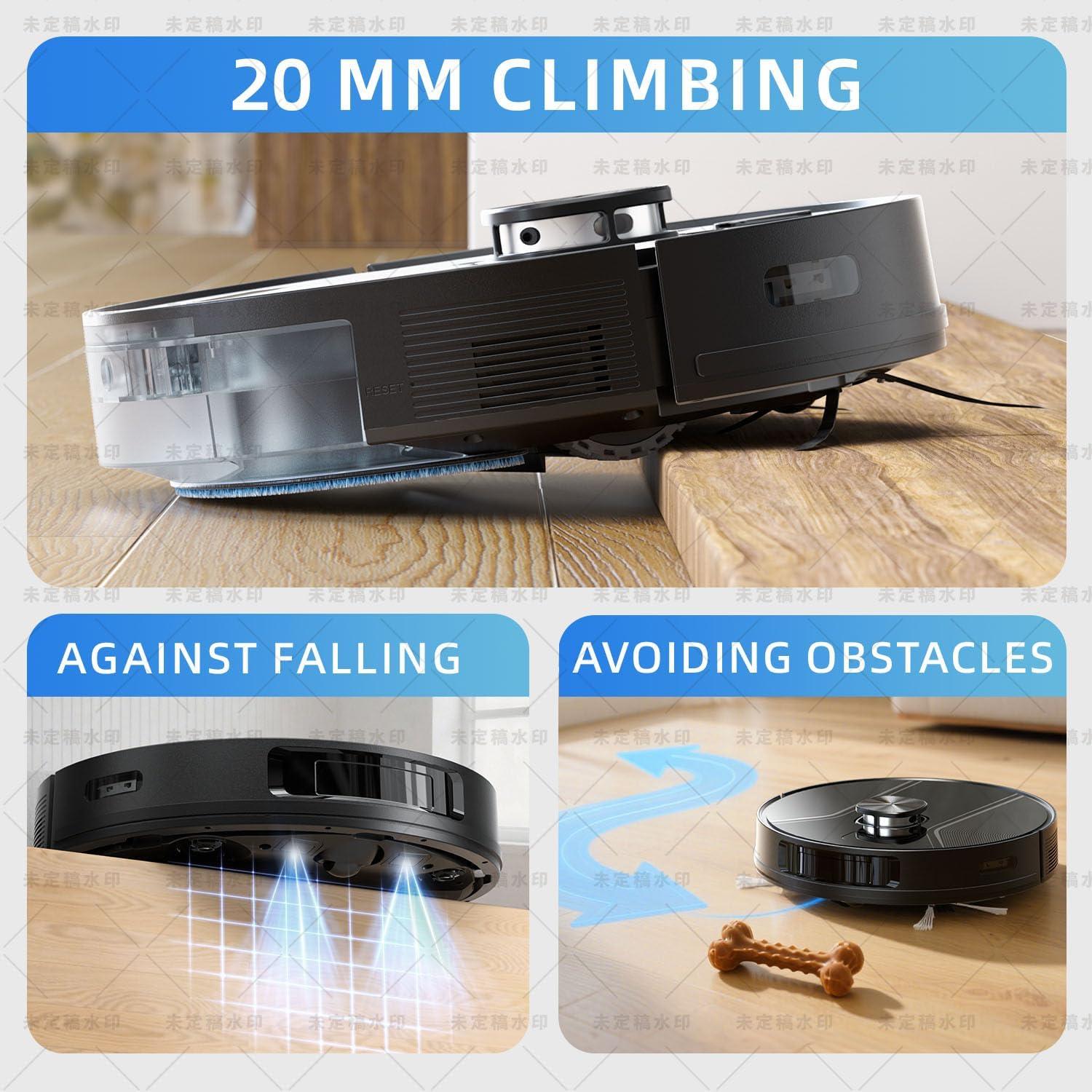 Aspiradora Robot Trapeador Bodenbot K80L, Navegación LiDAR, 5000Pa