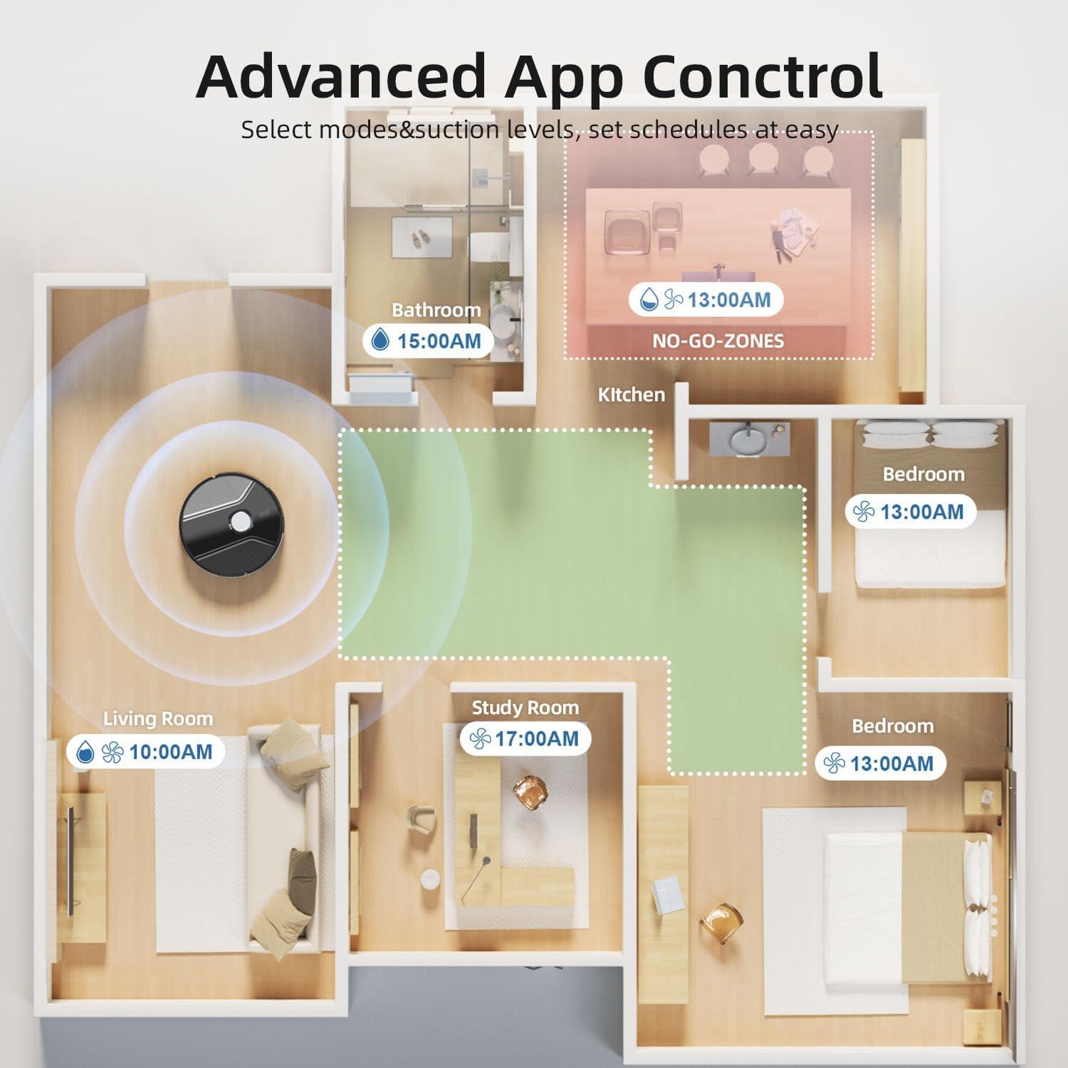 Aspiradora Robot Trapeador Bodenbot K80L, Navegación LiDAR, 5000Pa