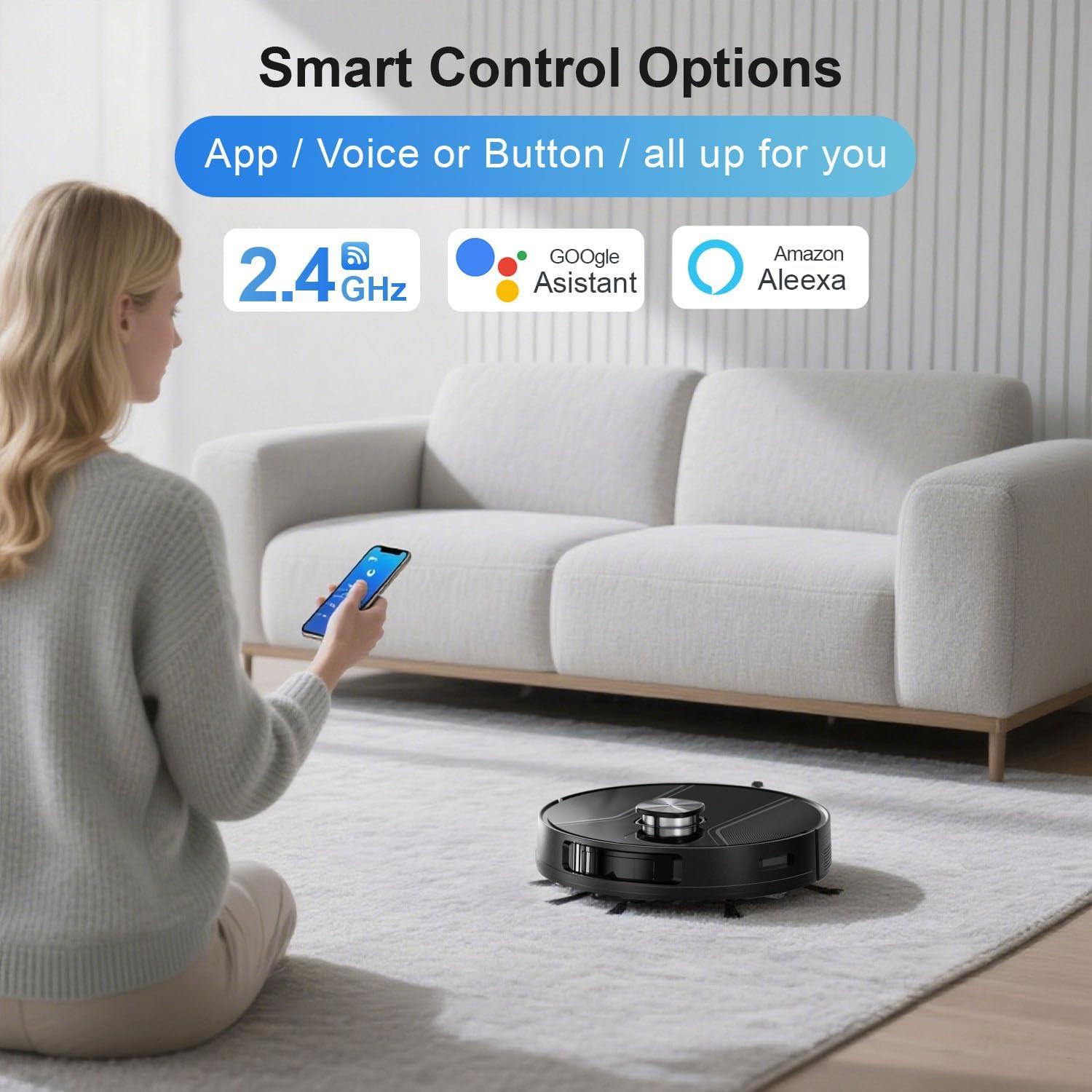 Aspiradora Robot Trapeador Bodenbot K80L, Navegación LiDAR, 5000Pa