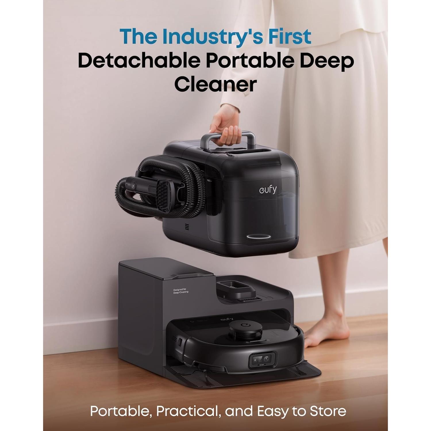 Robot Aspiradora eufy E28 con Sistema HydroJet y Mopa Rodante