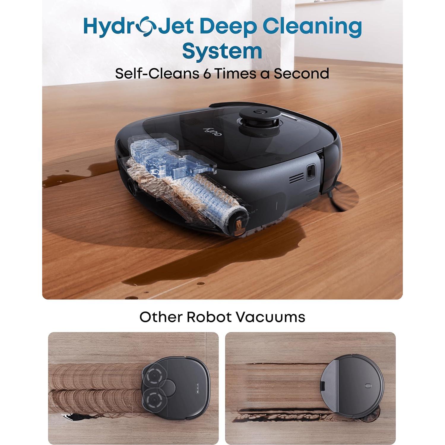 Robot Aspiradora eufy E28 con Sistema HydroJet y Mopa Rodante