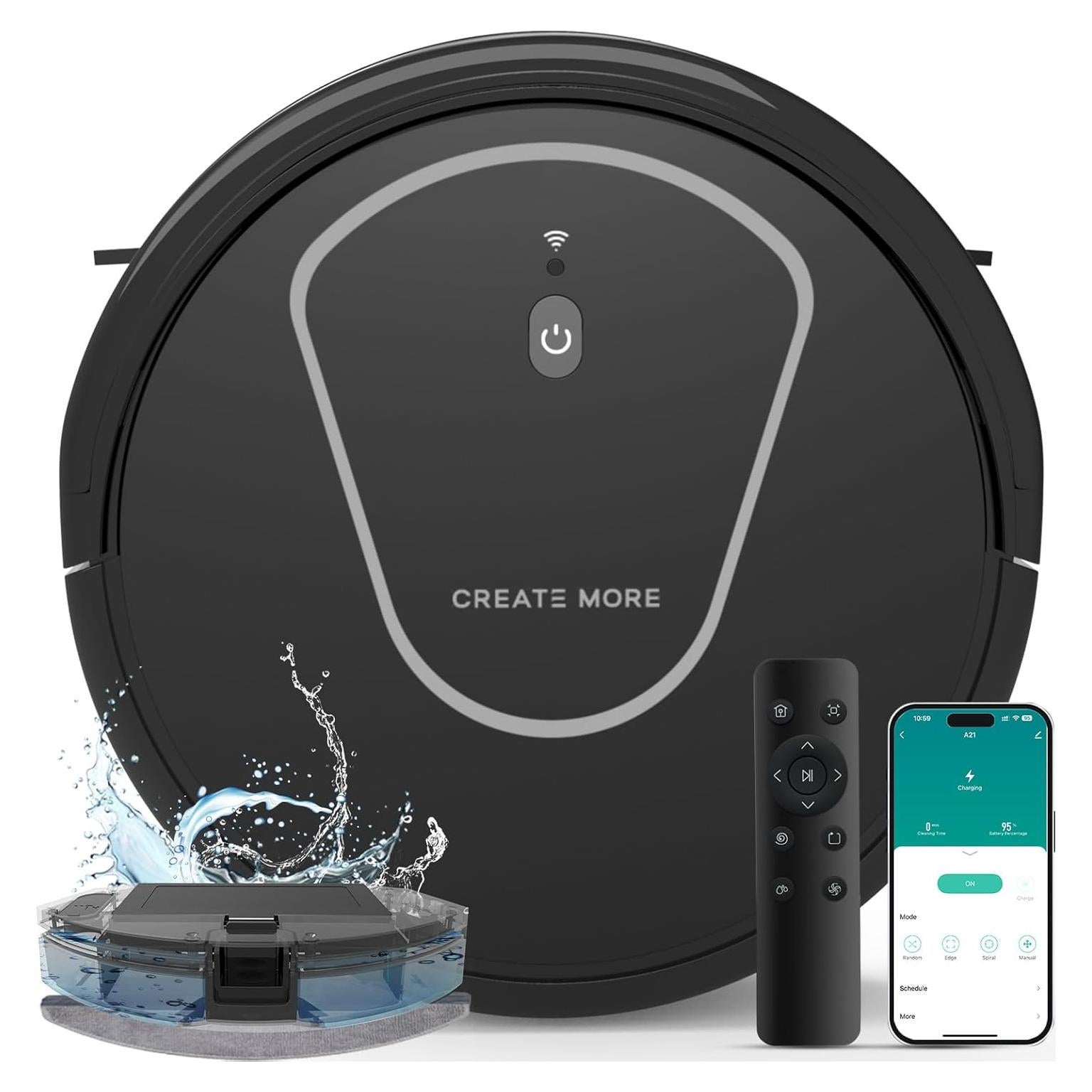 Robot Aspirador y Mopa 2 en 1 Bagotte A21, 4000Pa, WiFi, Control Remoto