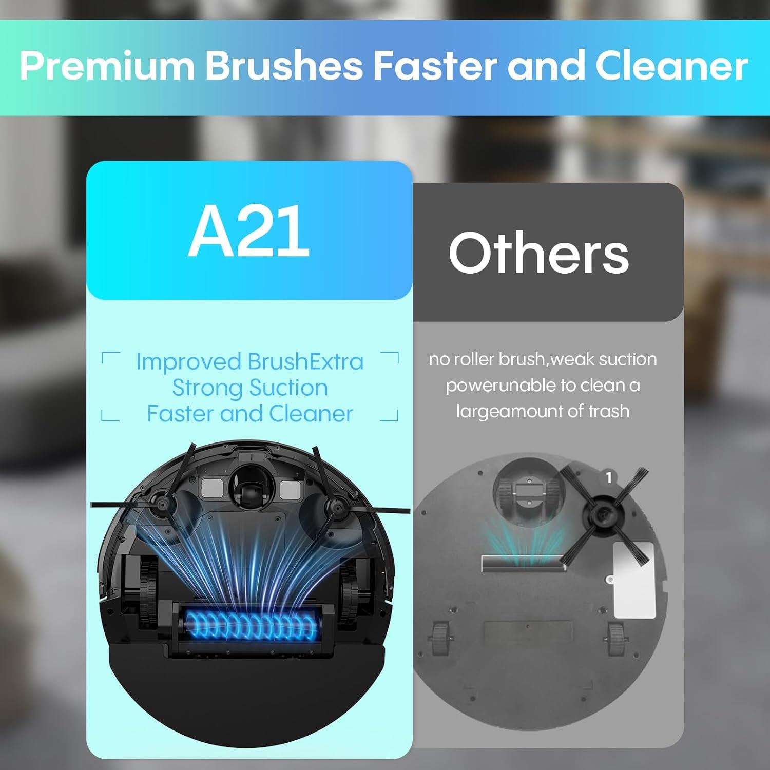 Robot Aspirador y Mopa 2 en 1 Bagotte A21, 4000Pa, WiFi, Control Remoto