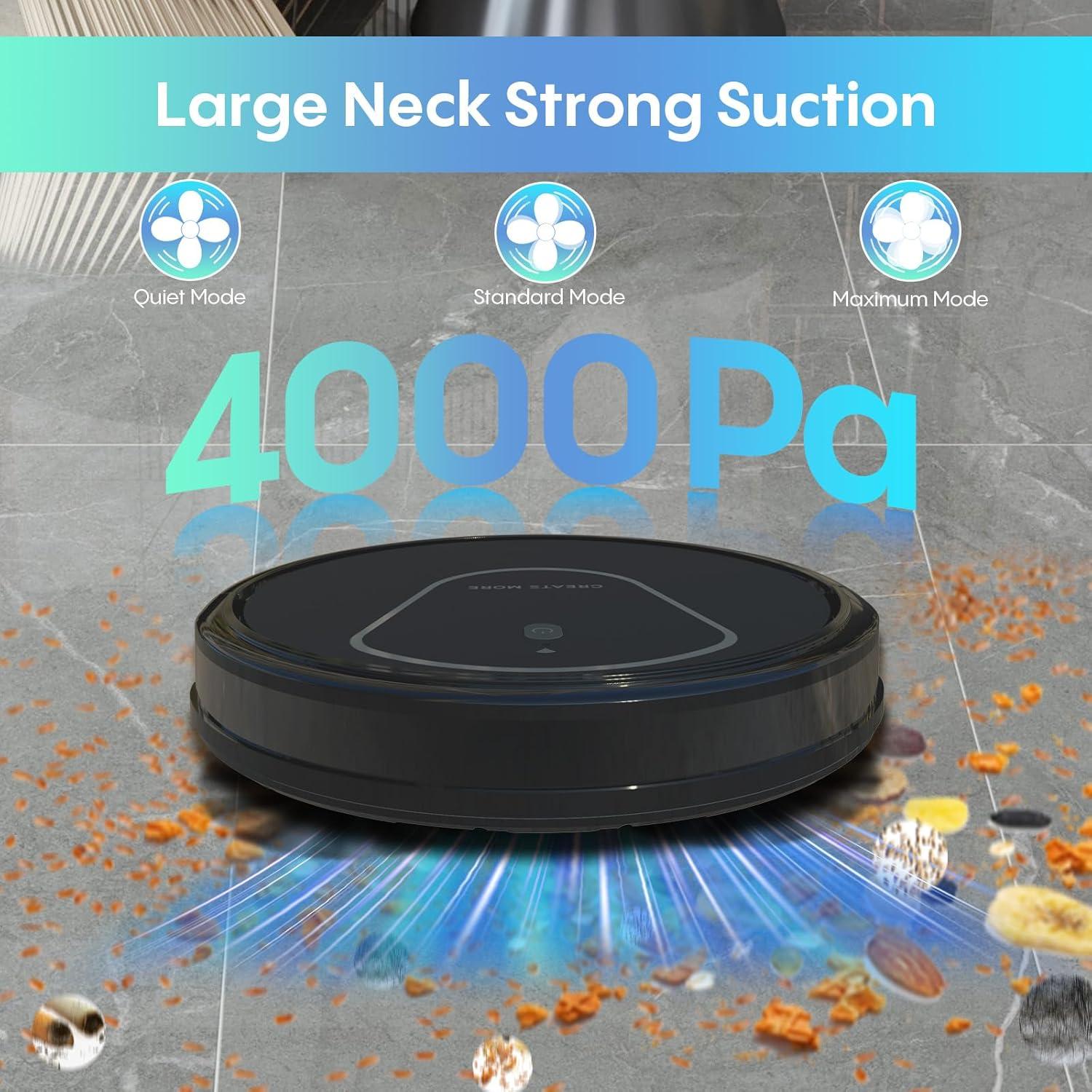 Robot Aspirador y Mopa 2 en 1 Bagotte A21, 4000Pa, WiFi, Control Remoto