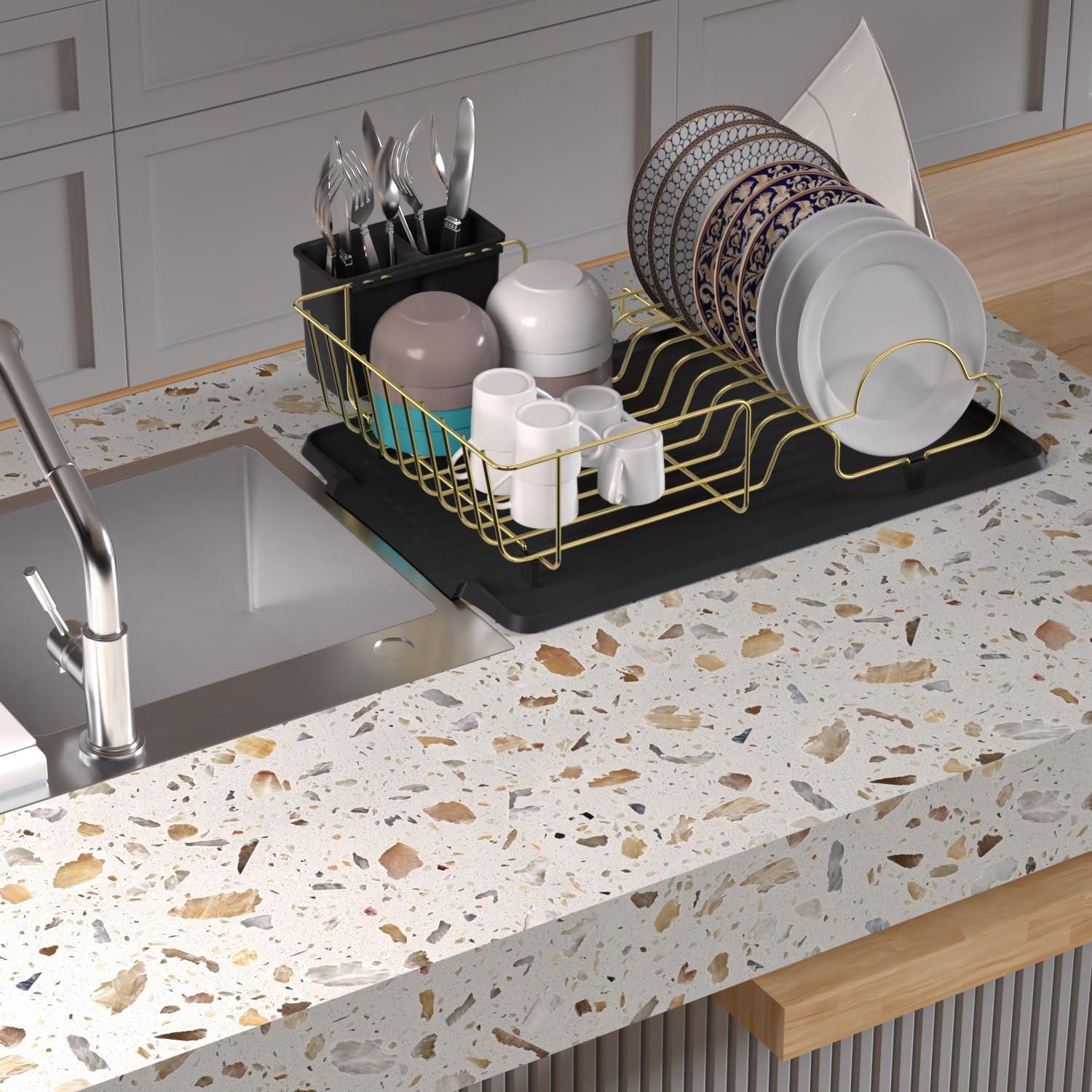 Estante Secador de Platos Buruis Acero Inoxidable 44.5x31.8cm