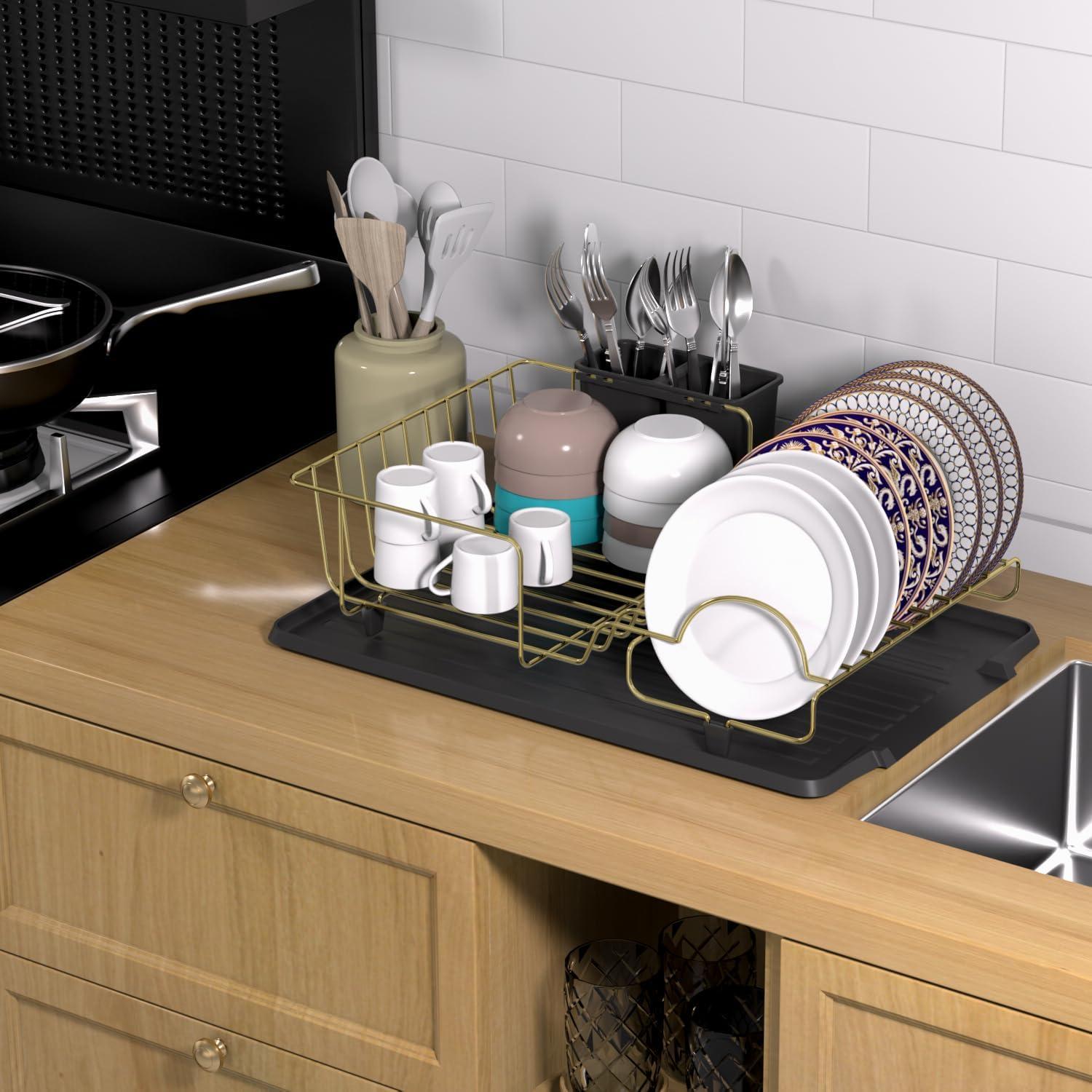 Estante Secador de Platos Buruis Acero Inoxidable 44.5x31.8cm