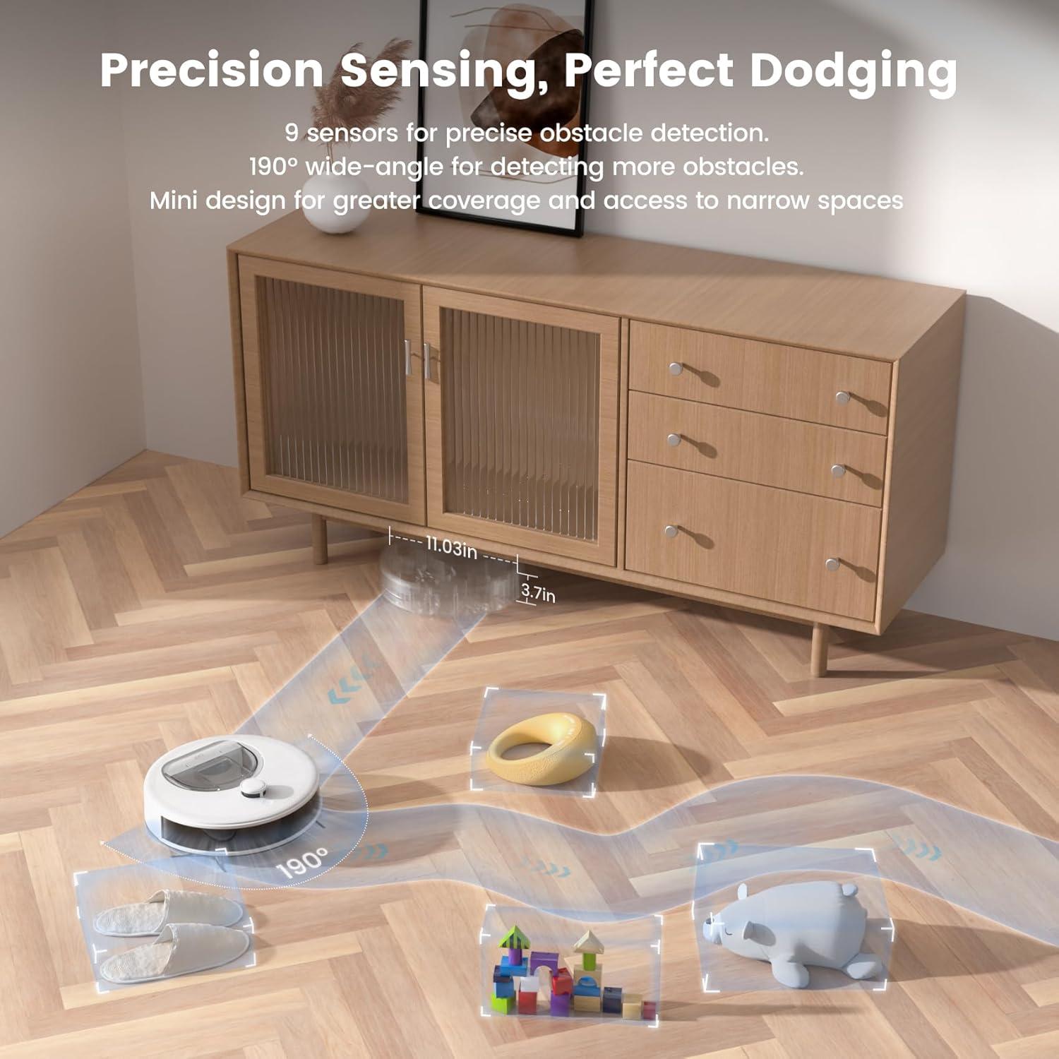 Aspiradora Robótica OKP L6 Aqua 2 en 1 con Mopa, 150 min