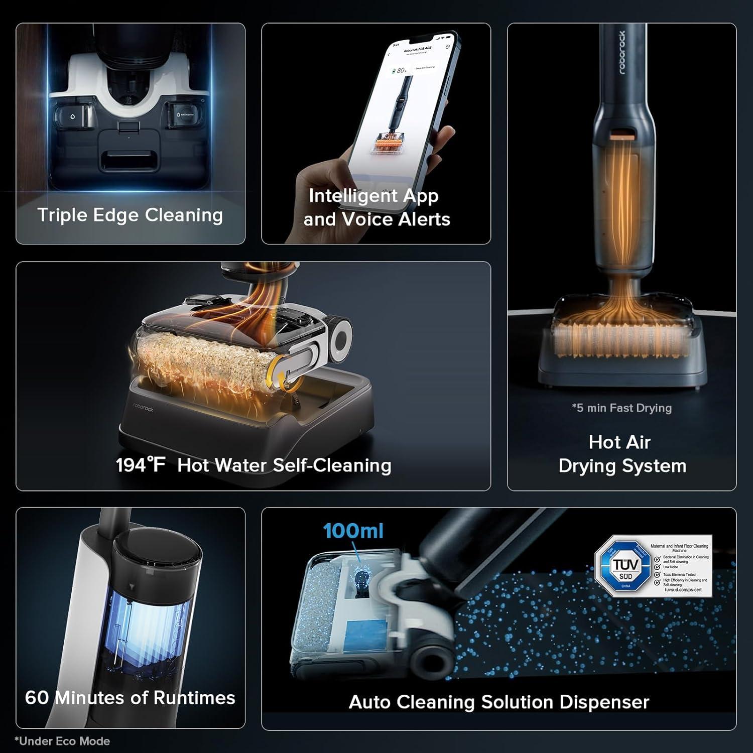 Aspiradora Húmeda y Seca Roborock F25 ACE Combo Inalámbrica