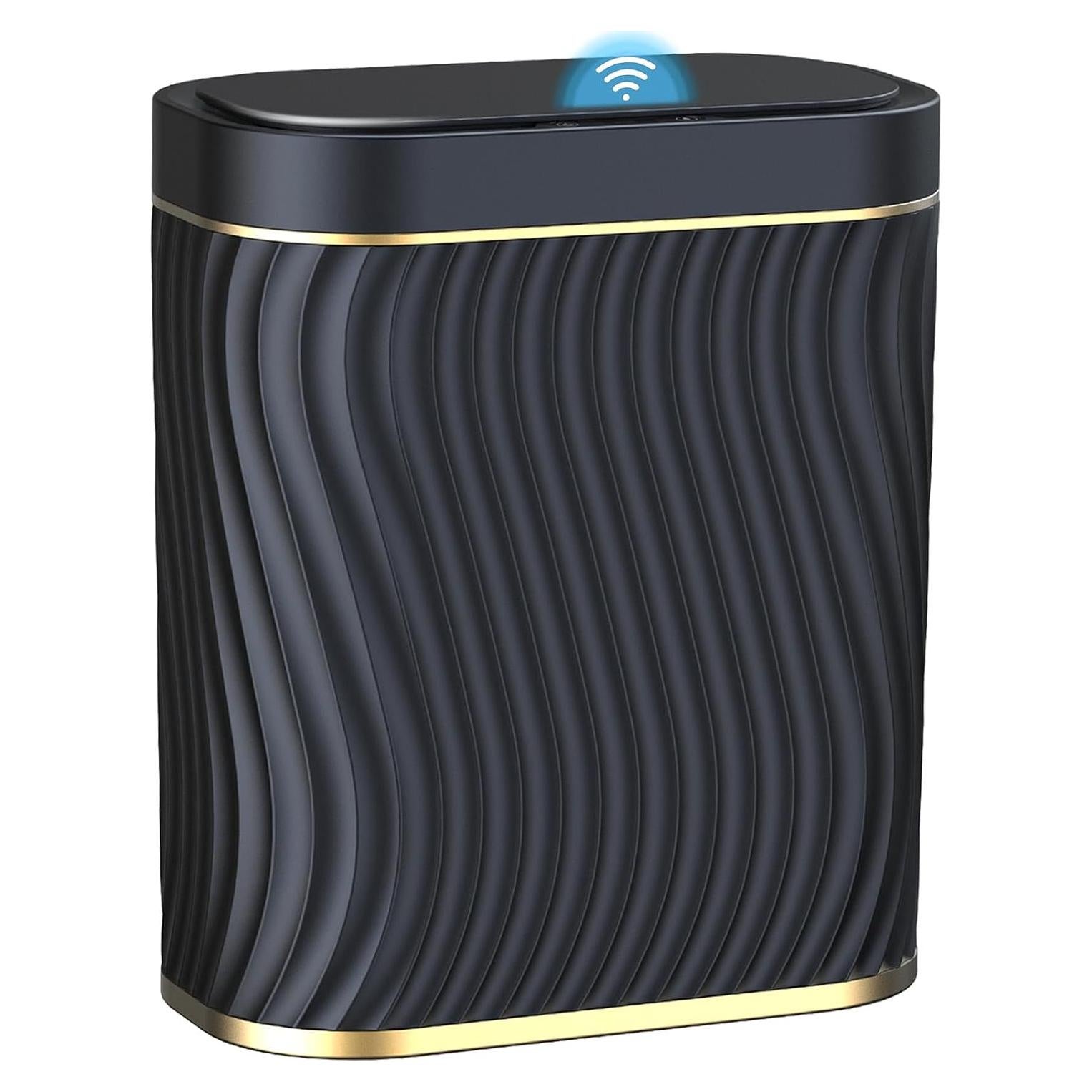 Cesto de Basura Automático Ogikey 9.84L Oro Negro Impermeable