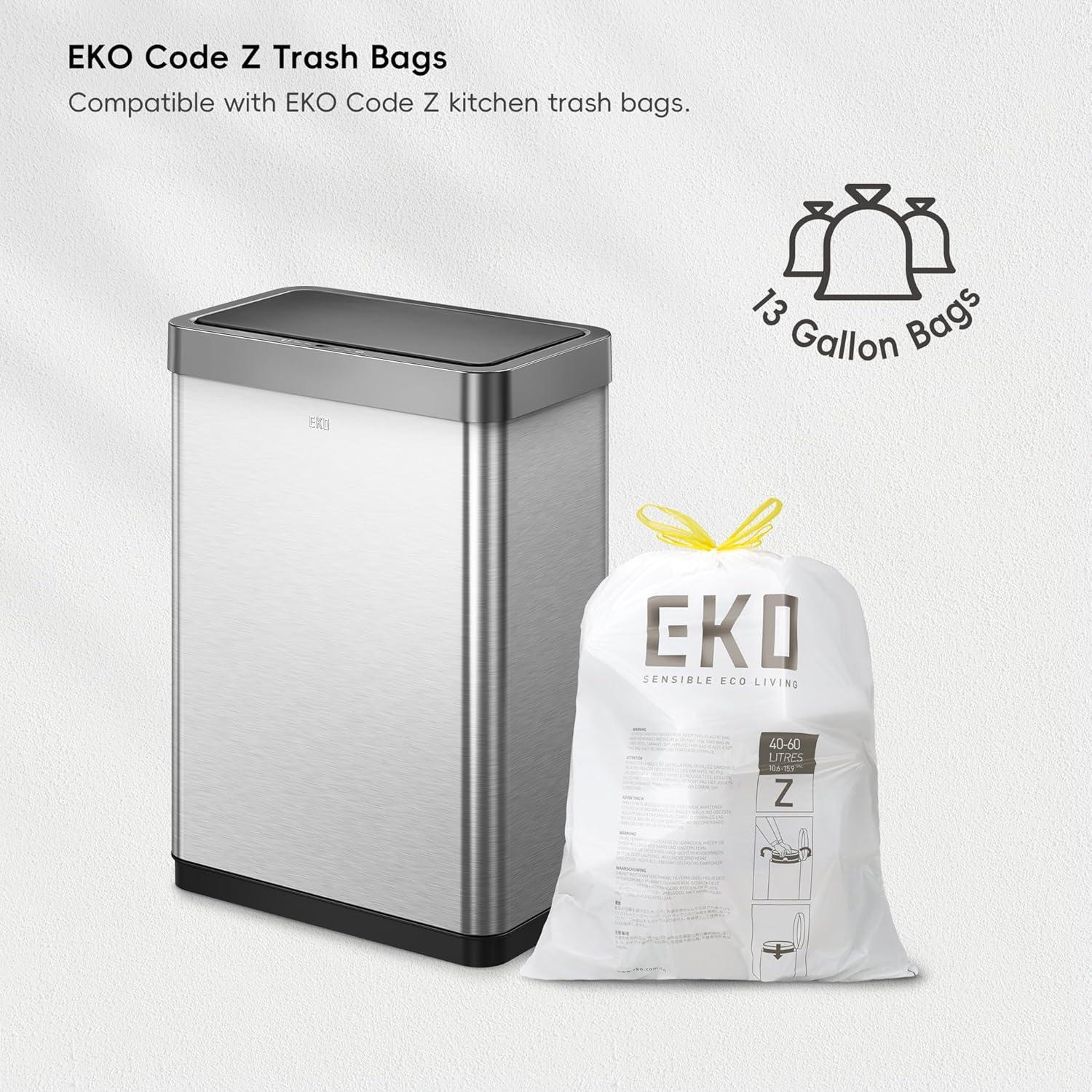 Basurero Sin Contacto EKO Mirage-X 47L Acero Inoxidable