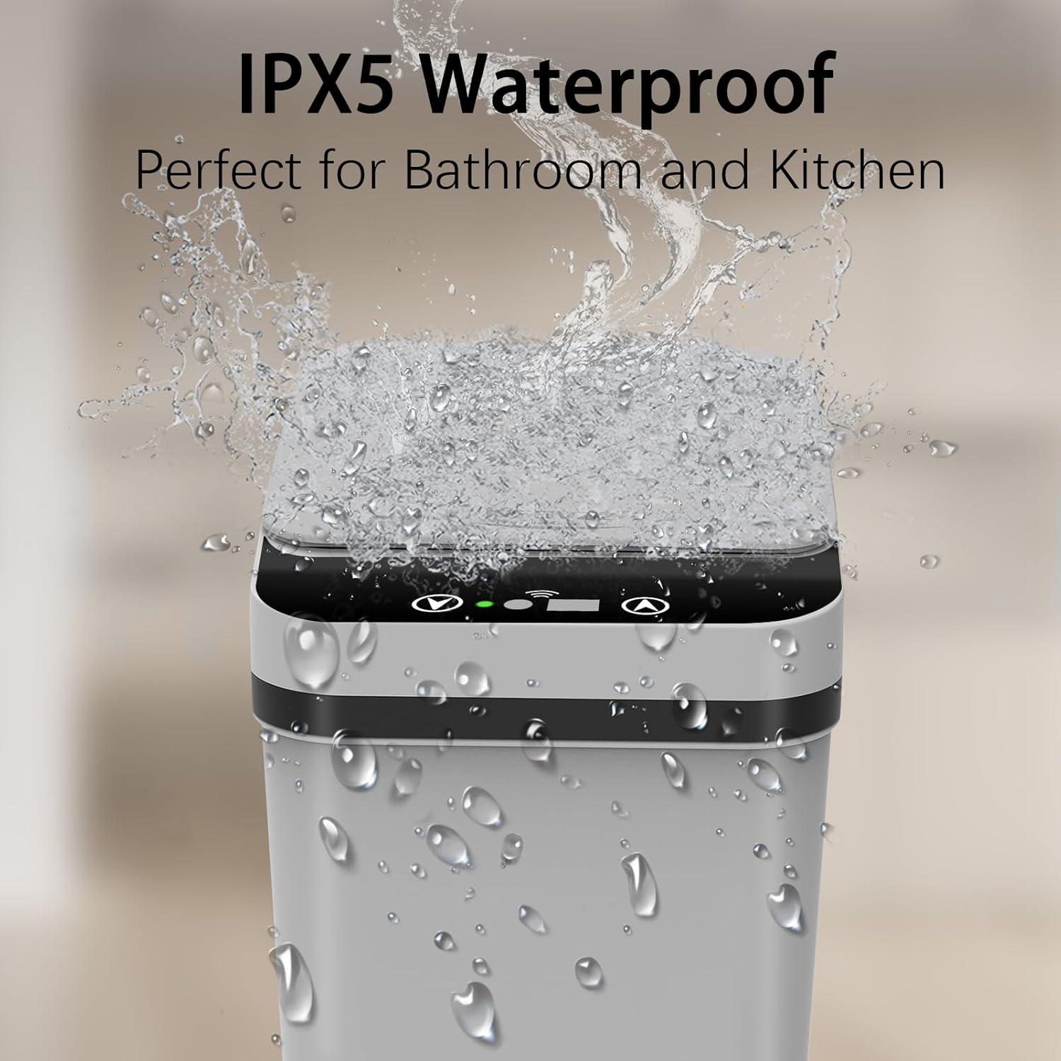 Paquete de 3 Basureros Automáticos KSSVZZ 9.5L con Sensor