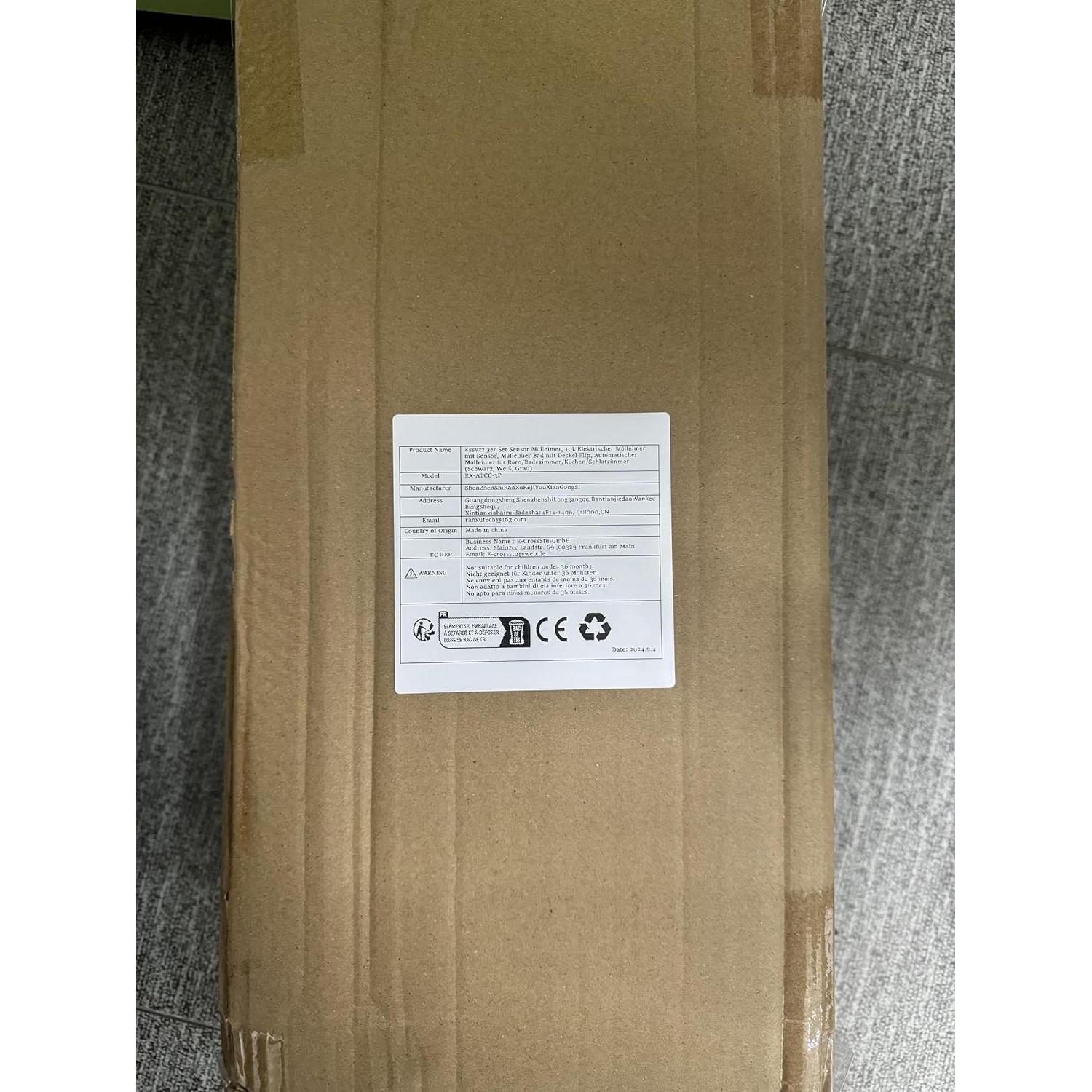 Paquete de 3 Basureros Automáticos KSSVZZ 9.5L con Sensor