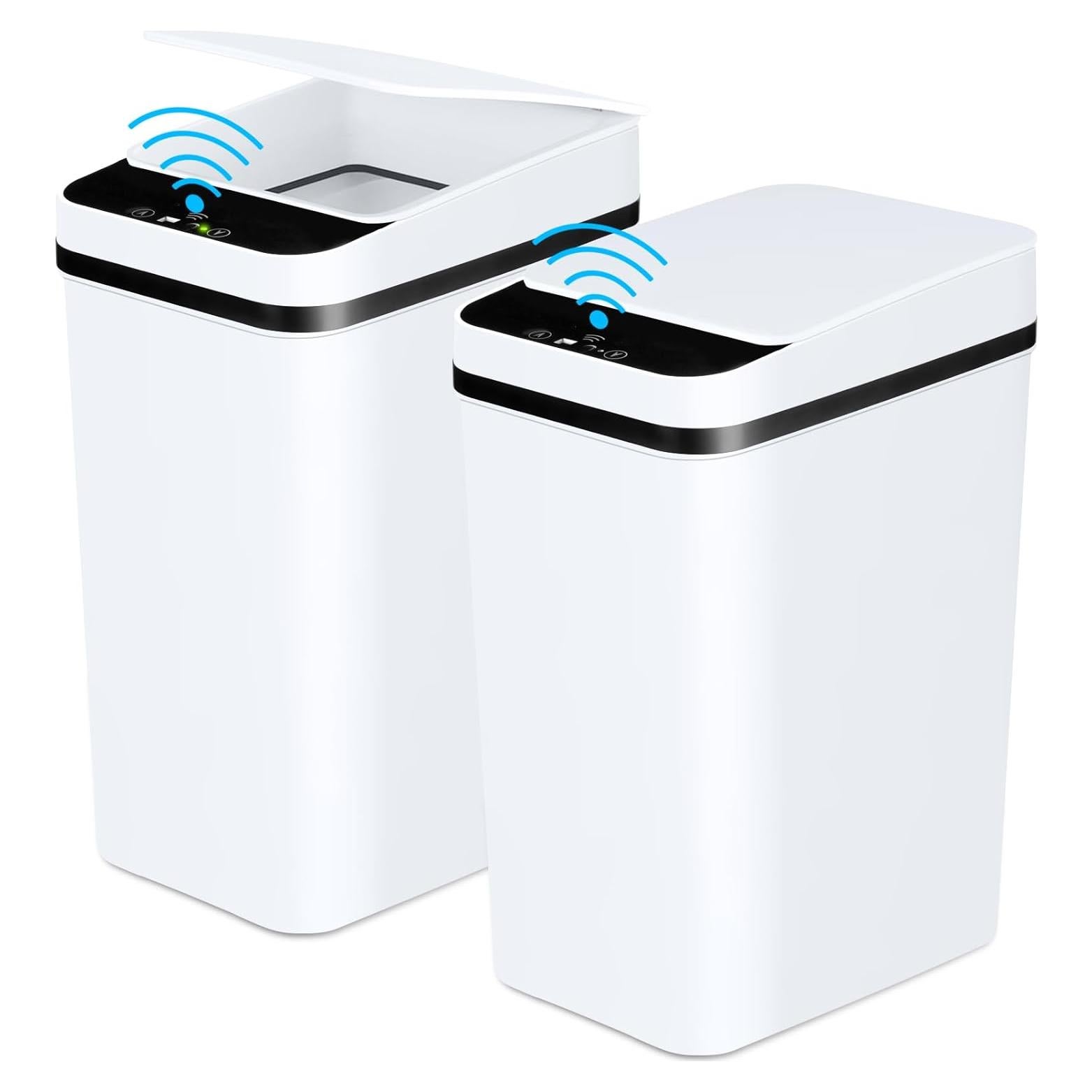 Cubo de Basura Inteligente Anborry 2.2 Galones Blanco - Paquete de 2