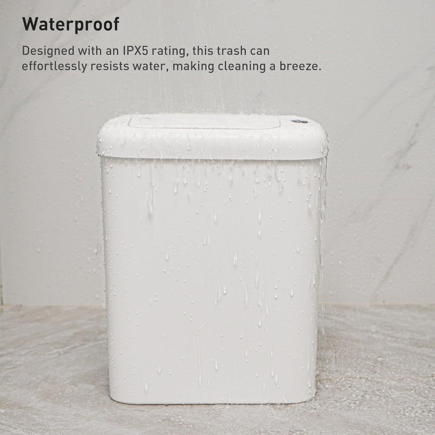 Basurero Automático EKO 10L Blanco con Sensor de Movimiento