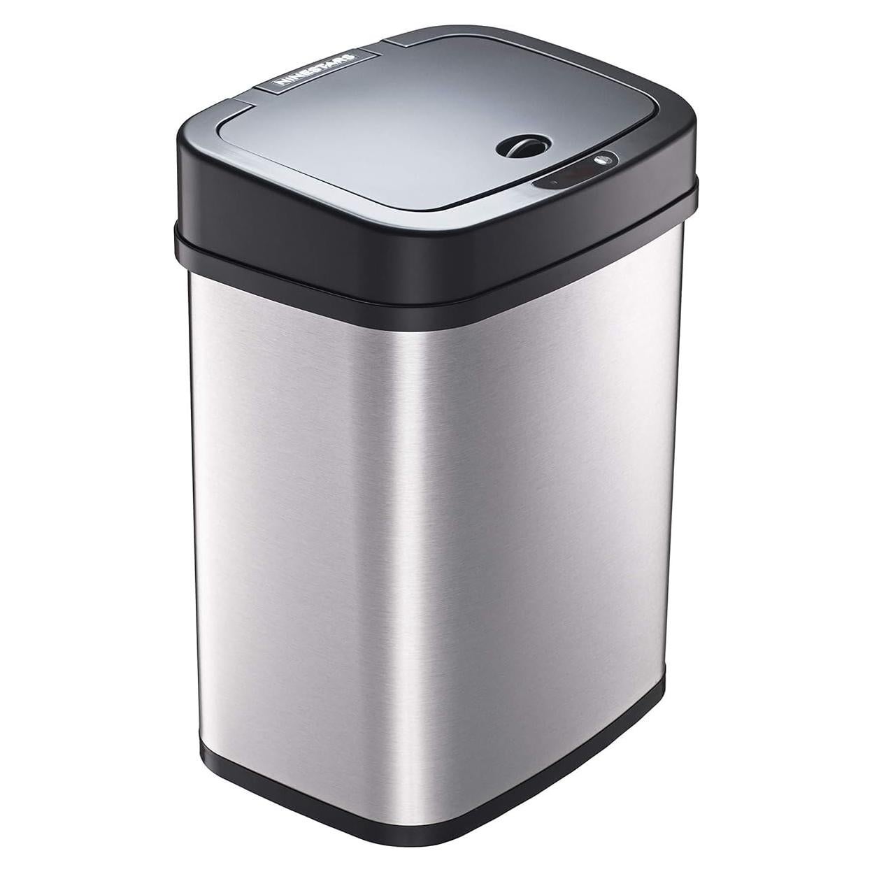 Basurero Automático Ninestars DZT-12-5 12L Inoxidable Negro