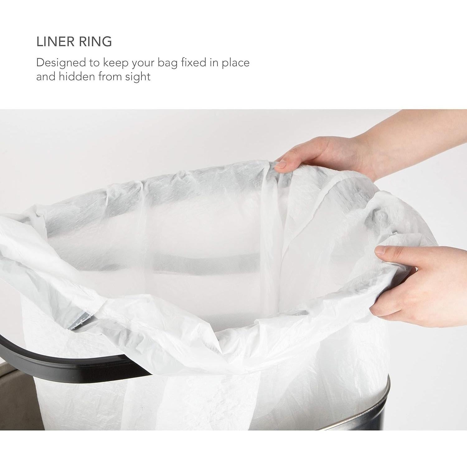 Basurero Automático Ninestars DZT-50-9BK 50L Inoxidable Negro