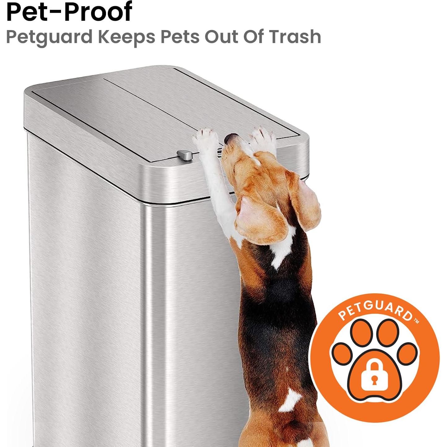 Cubo de Basura Automático iTouchless 68L con Filtro de Olores