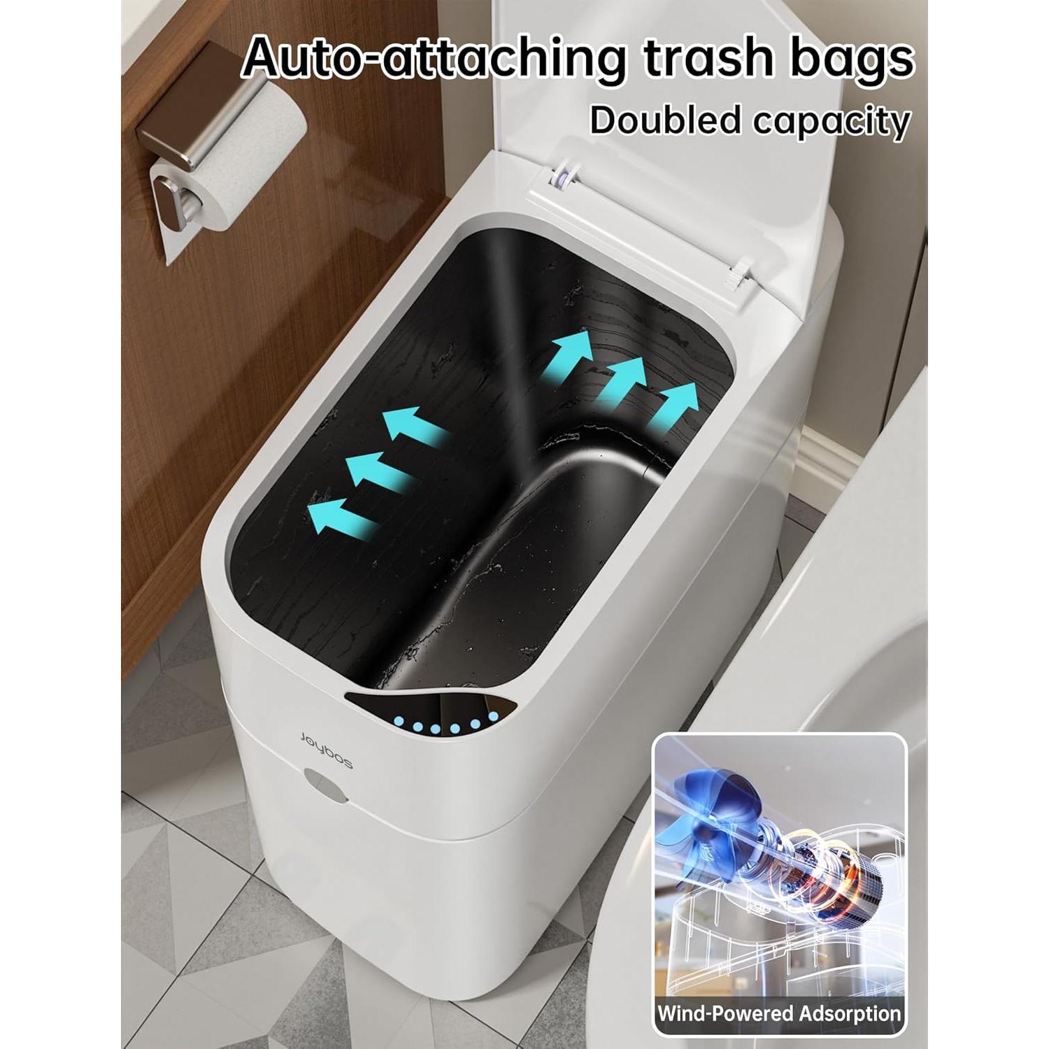 Basurero Automático Sin Contacto CTIME 11.36L Blanco