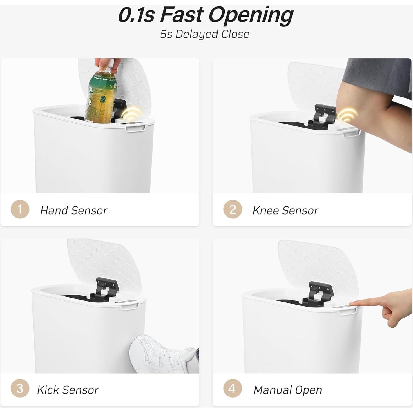 Basurero Automático FRESHLIX 6 Galones con Sensor de Movimiento