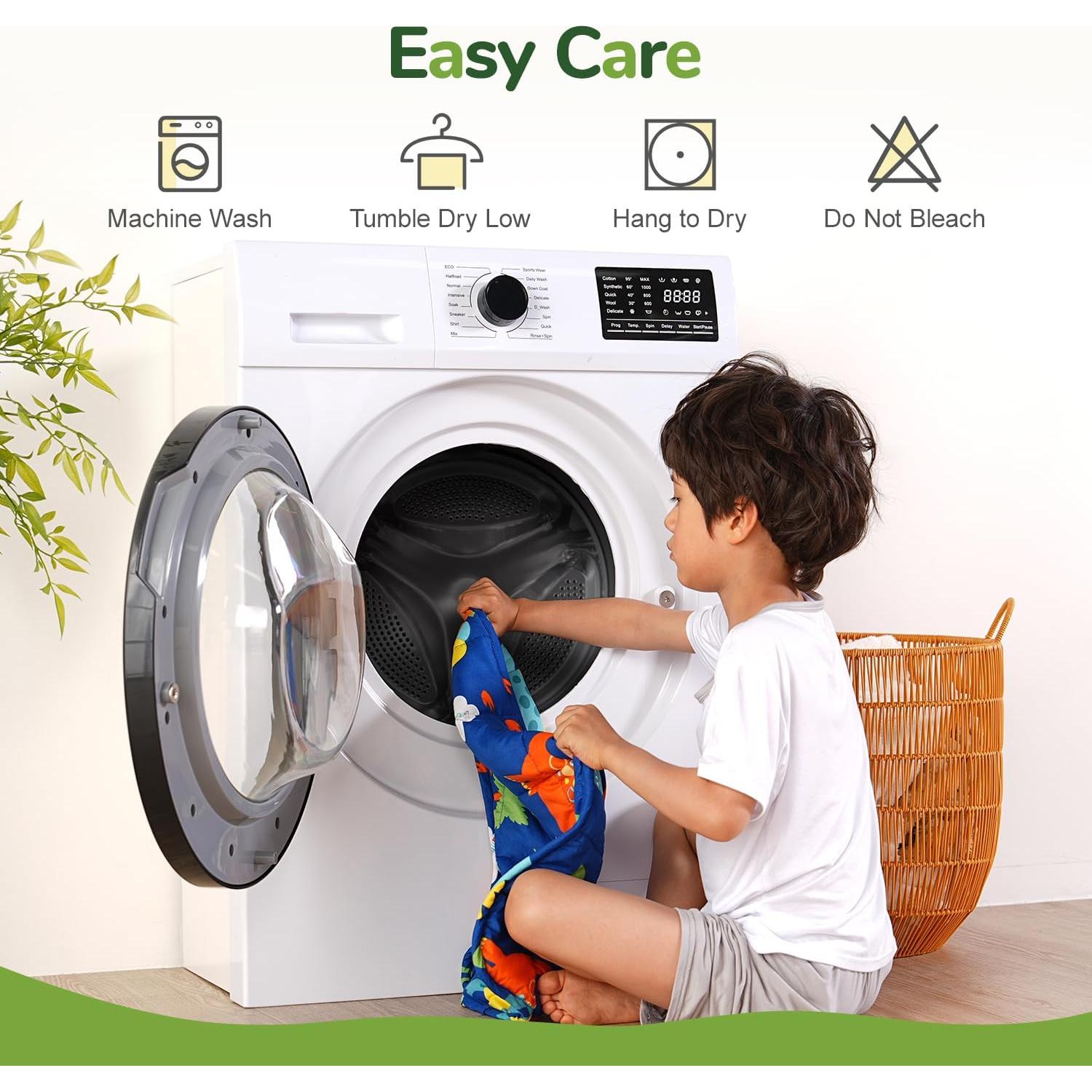 Manta con Peso Sivio Dinosaurio Azul 48x53cm 0.91kg