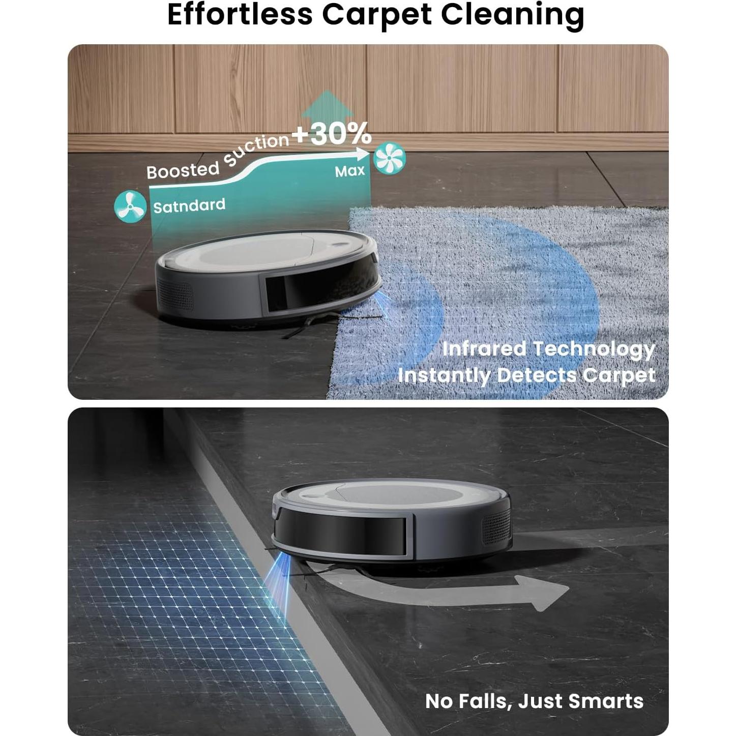 Aspiradora Robot Lefant M310 Ultra con Mopa, 6000Pa Succión