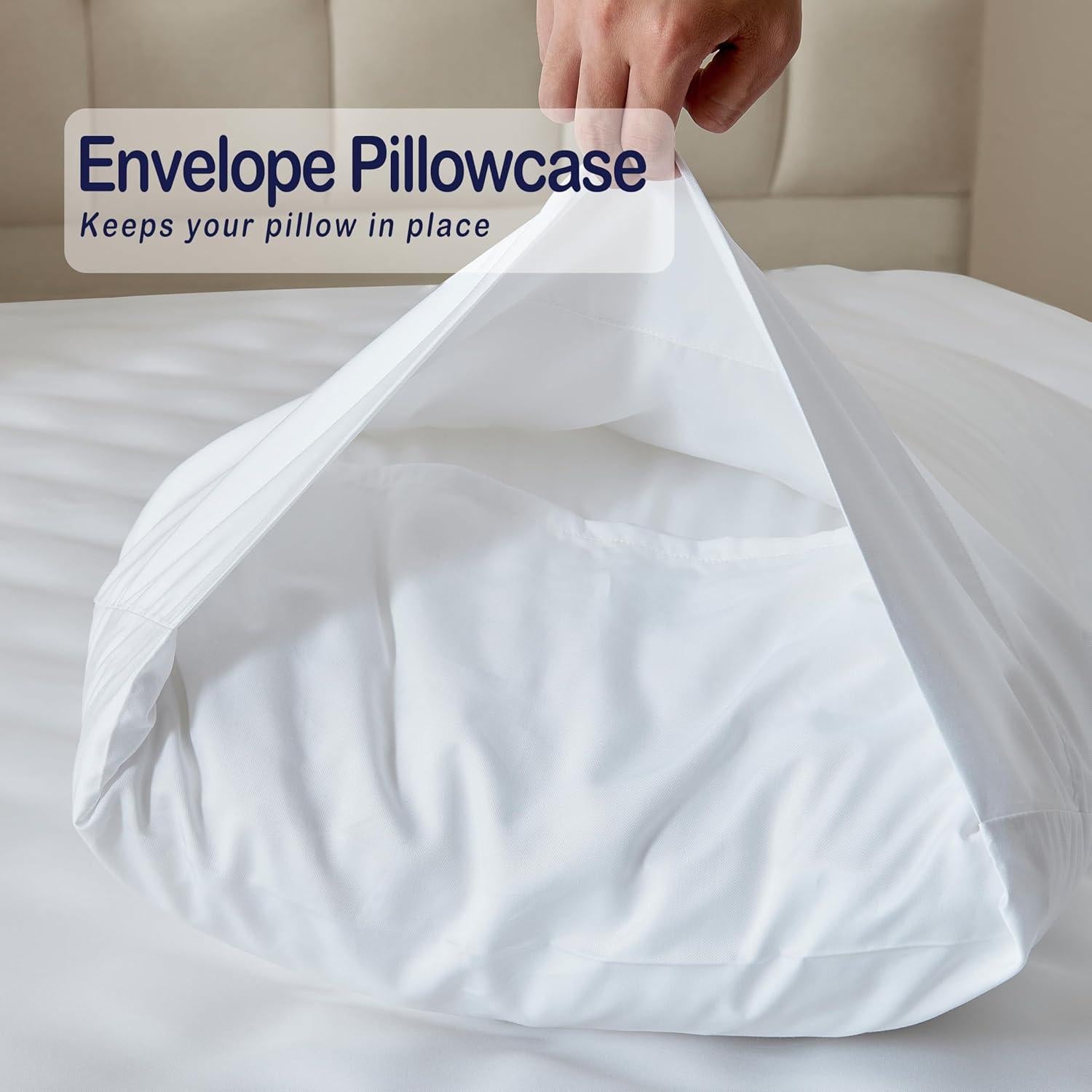 Juego de Sábanas Queen Tensoboo 100% Viscosa de Bambú 4 Piezas