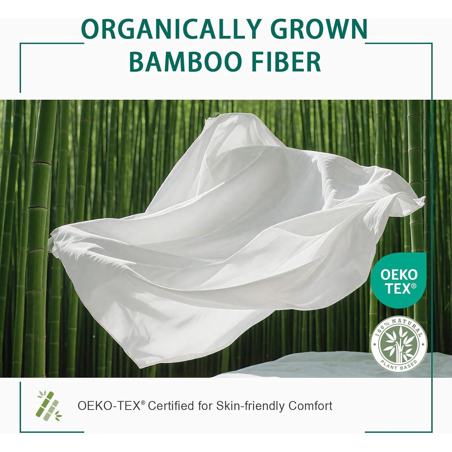 Juego de Sábanas Queen KUSNUG 100% Rayón Bambú 4 Piezas