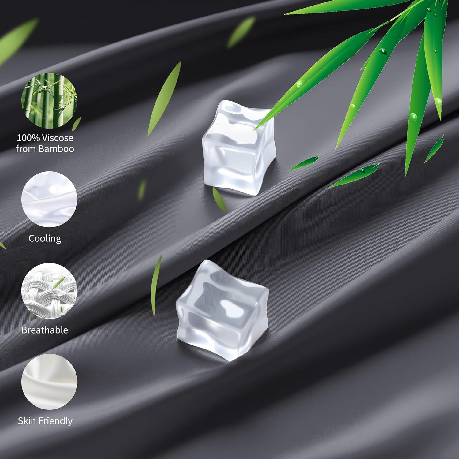 Sábana Ajustable Reina Shunjie.Home 400 Hilos Viscosa Bambú 40cm