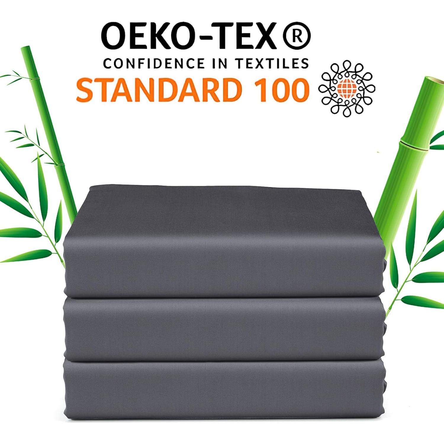 Sábana Ajustable Reina Shunjie.Home 400 Hilos Viscosa Bambú 40cm