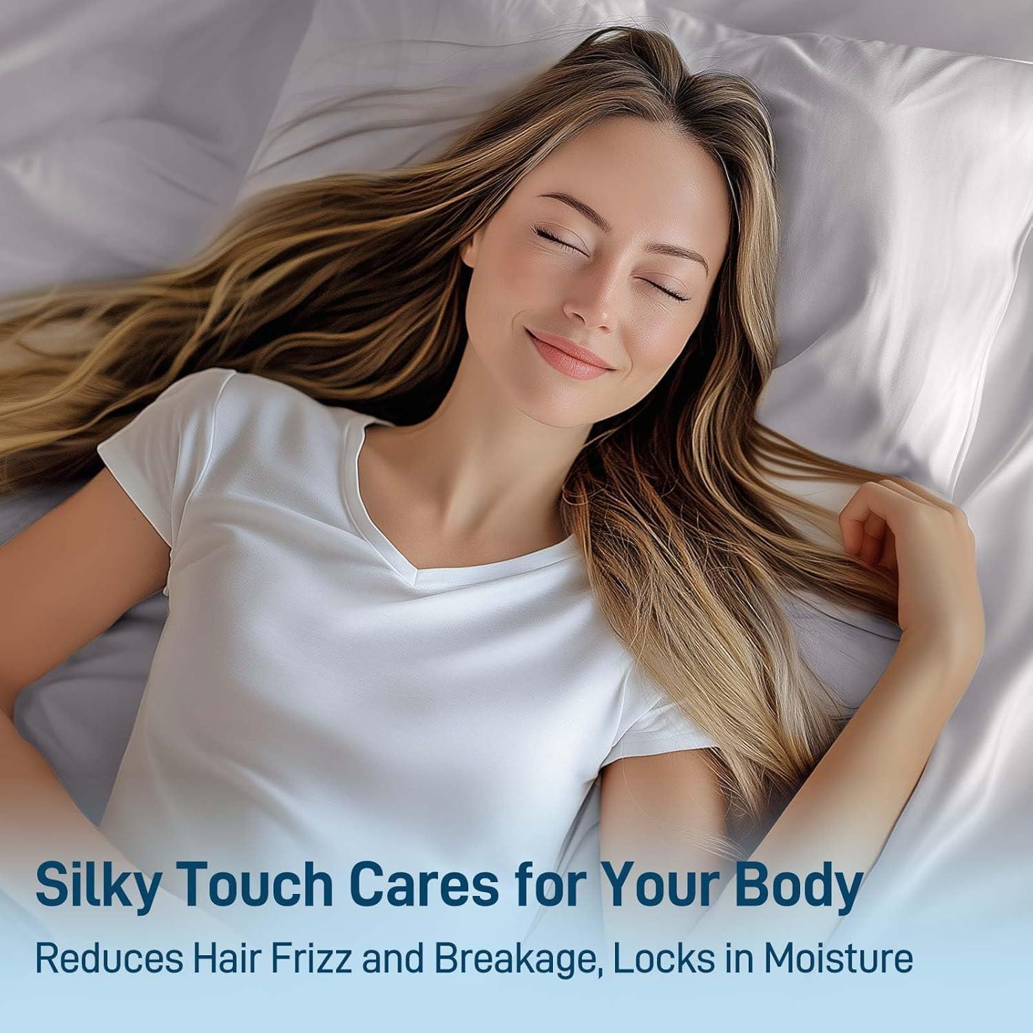 Juego de Sábanas de Lujo Aveallore Reina 4 Piezas Gris