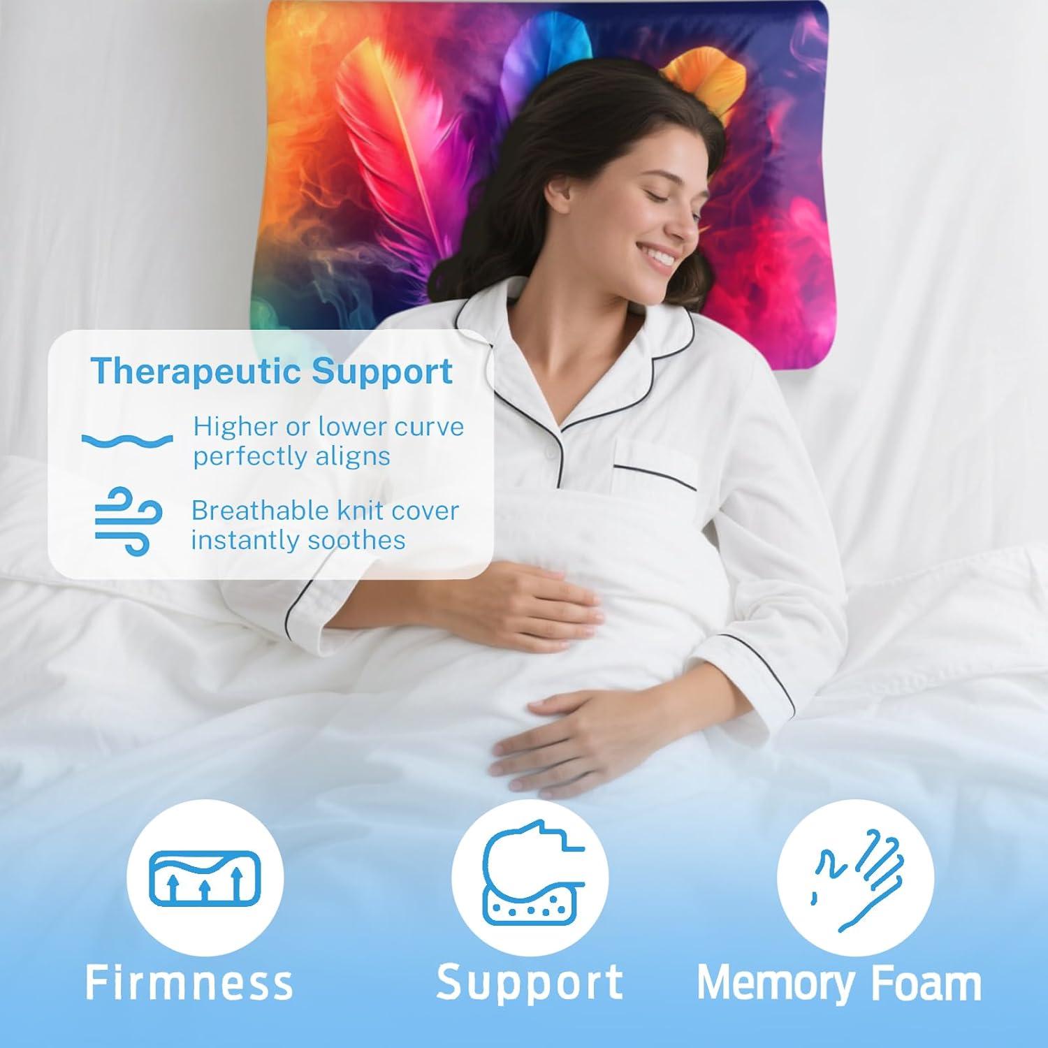 Almohada Cervical Quelindra Espuma Viscoelástica Ajustable 35x25cm