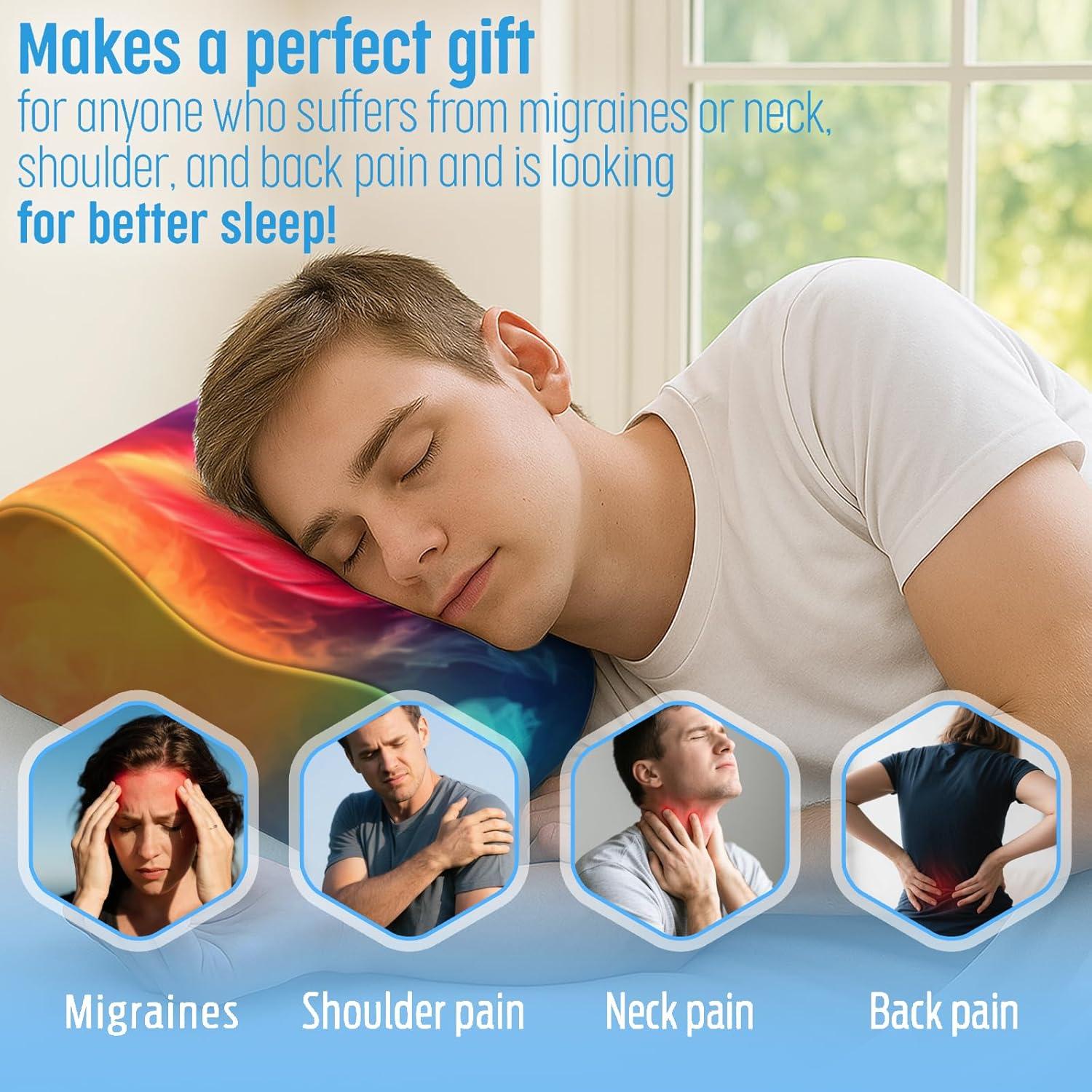 Almohada Cervical Quelindra Espuma Viscoelástica Ajustable 35x25cm