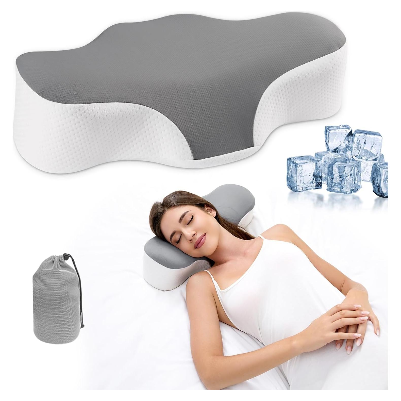 Almohada de Viaje Bespilow Ergonómica con Funda Transpirable