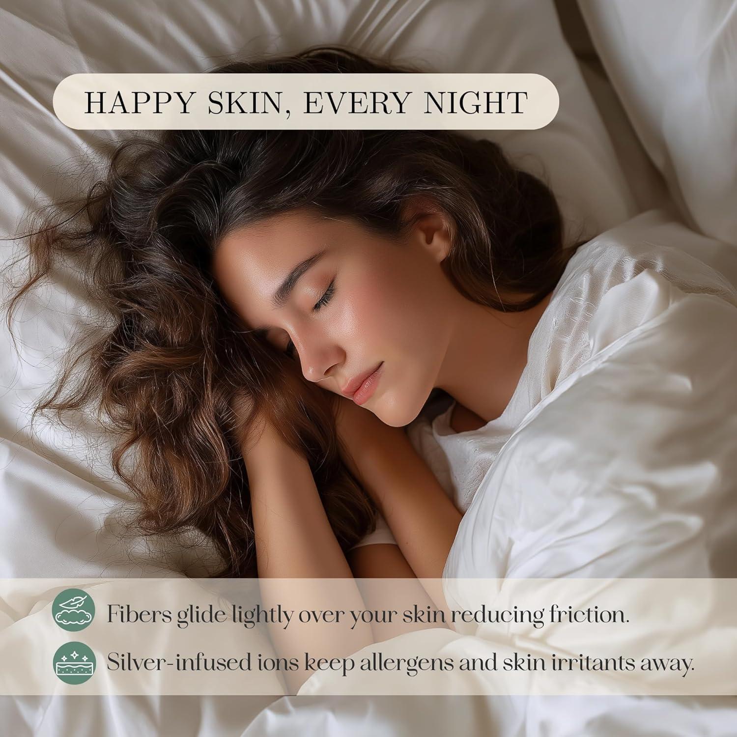 Juego de Sábanas Queen CASILVA 100% Tencel Eucalipto