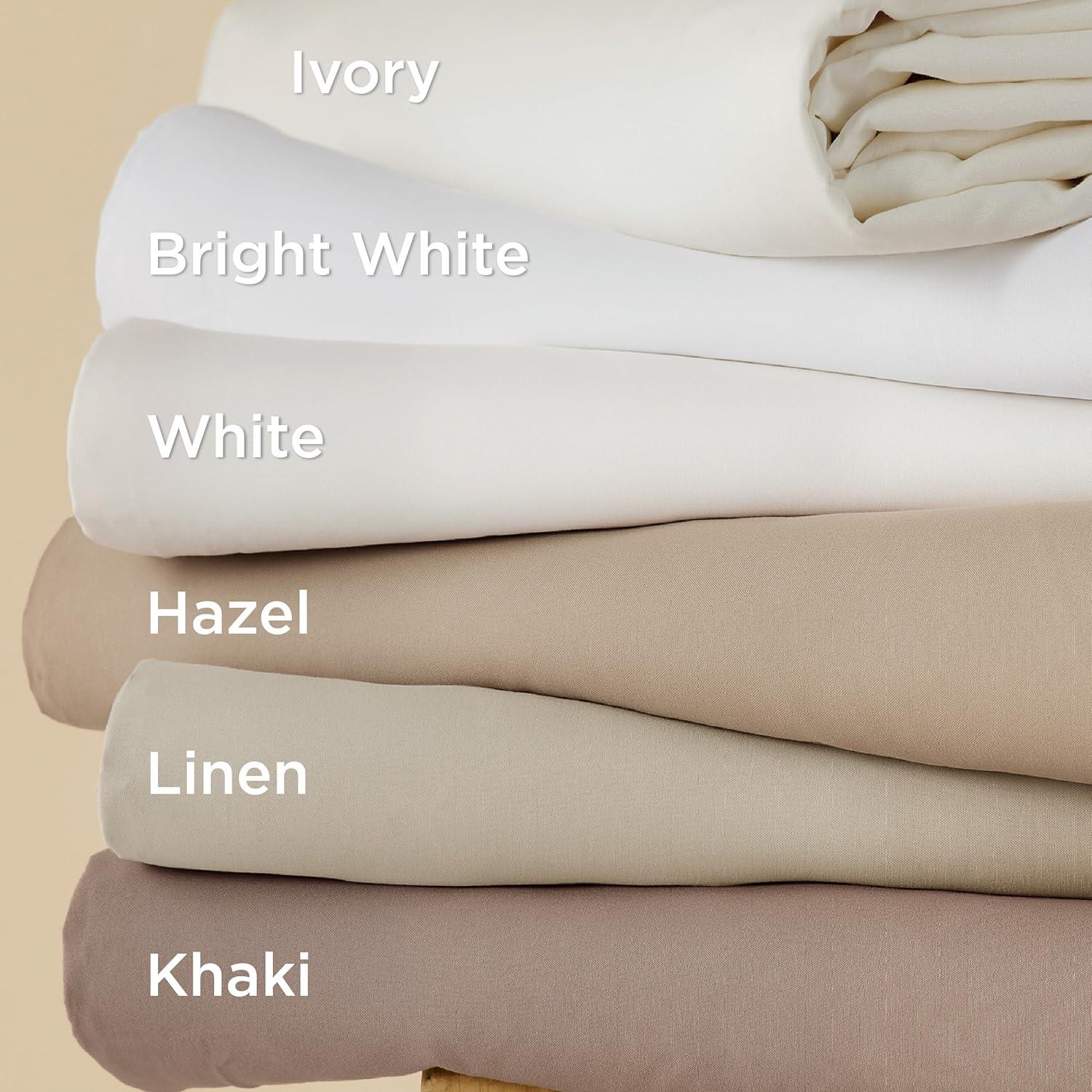 Funda de Edredón Queen Bedsure Blanca - Juego 3 Piezas Suave