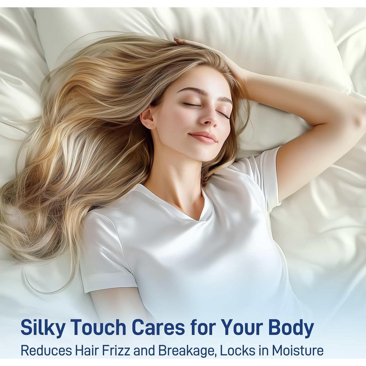 Juego de Sábanas Queen Sylvaris 4 Piezas Viscosa Bambú Blanco