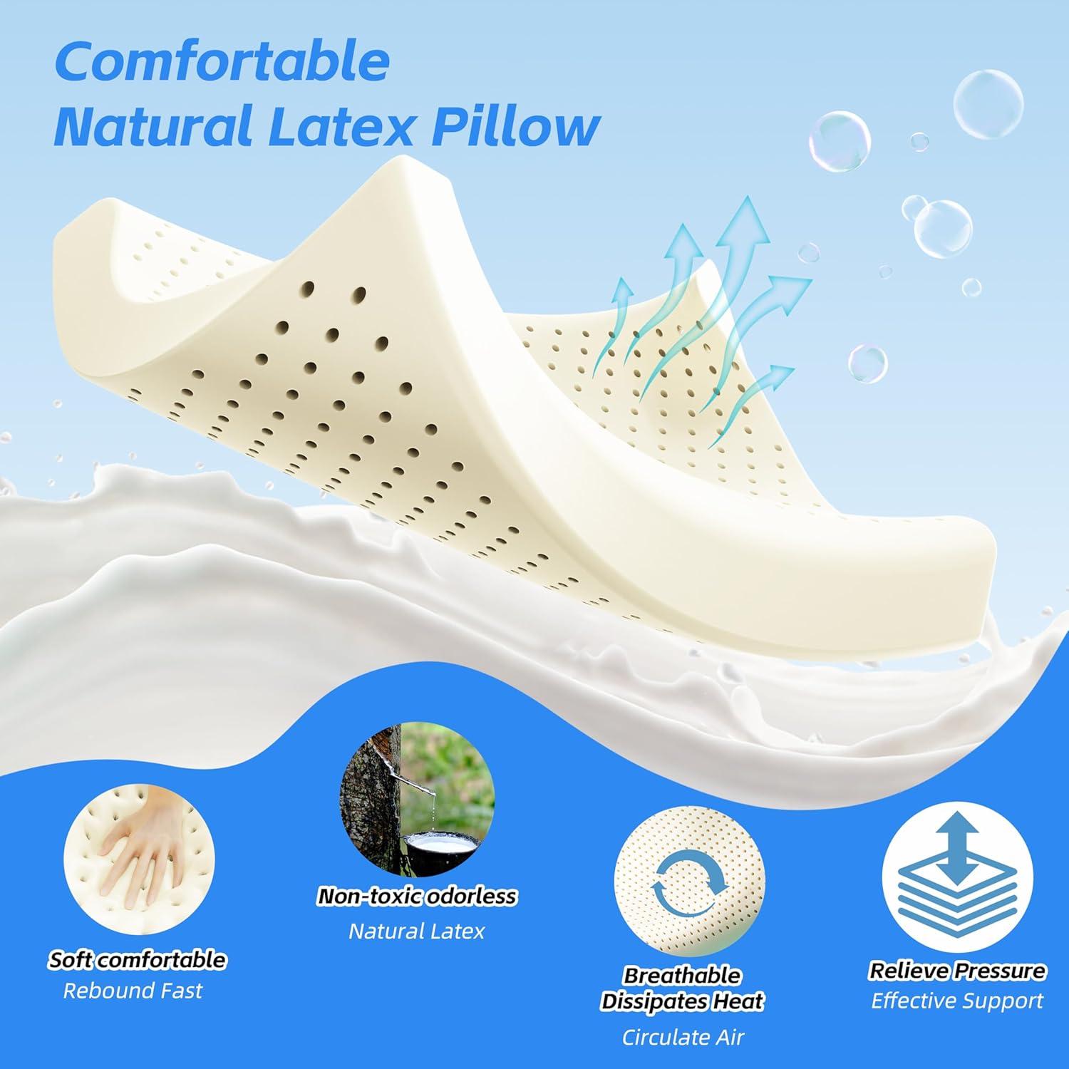 Almohada Cervical Kiseely Espuma Viscoelástica Juego de 2