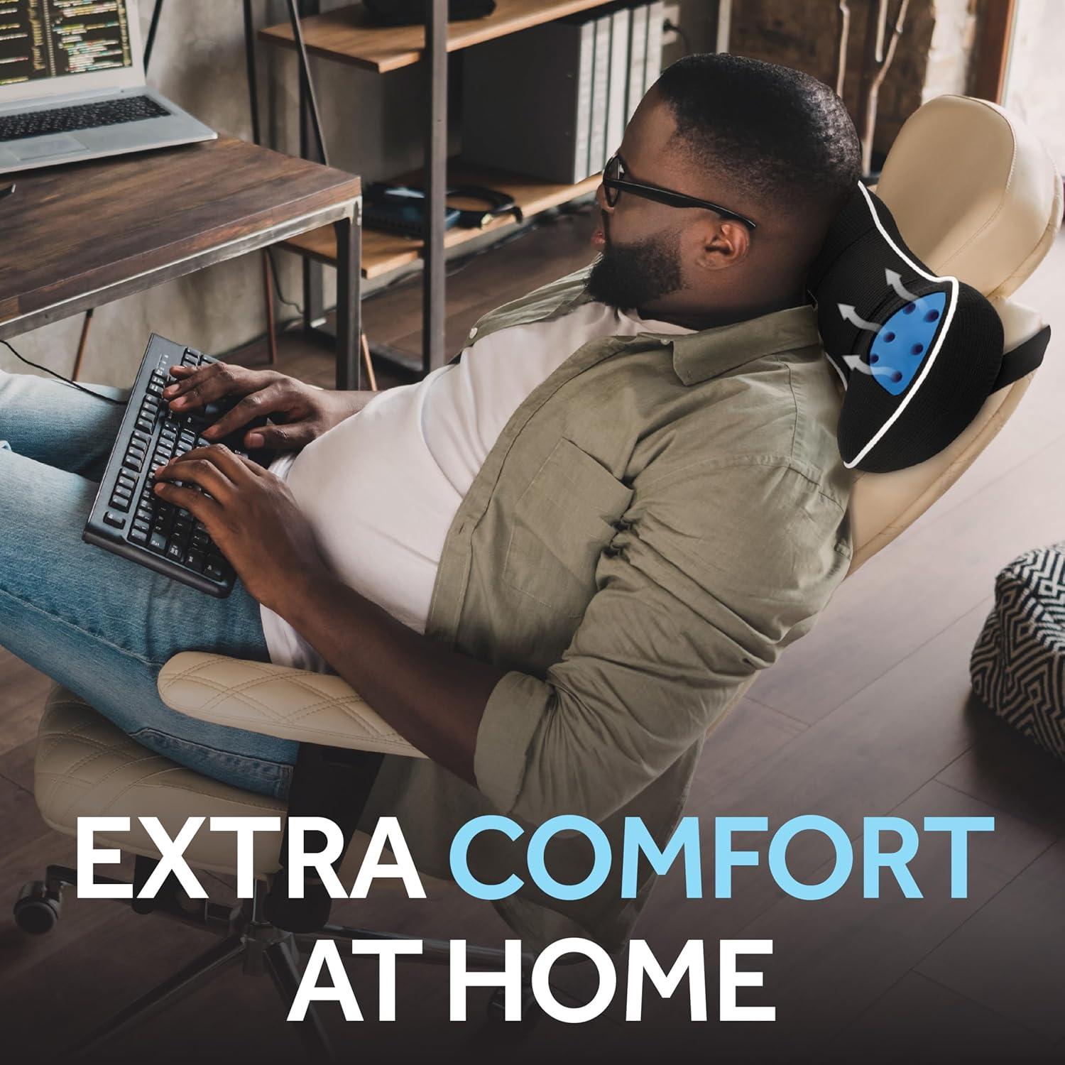 Almohada de Cuello Viscoelástica Sealy para Coche y Oficina